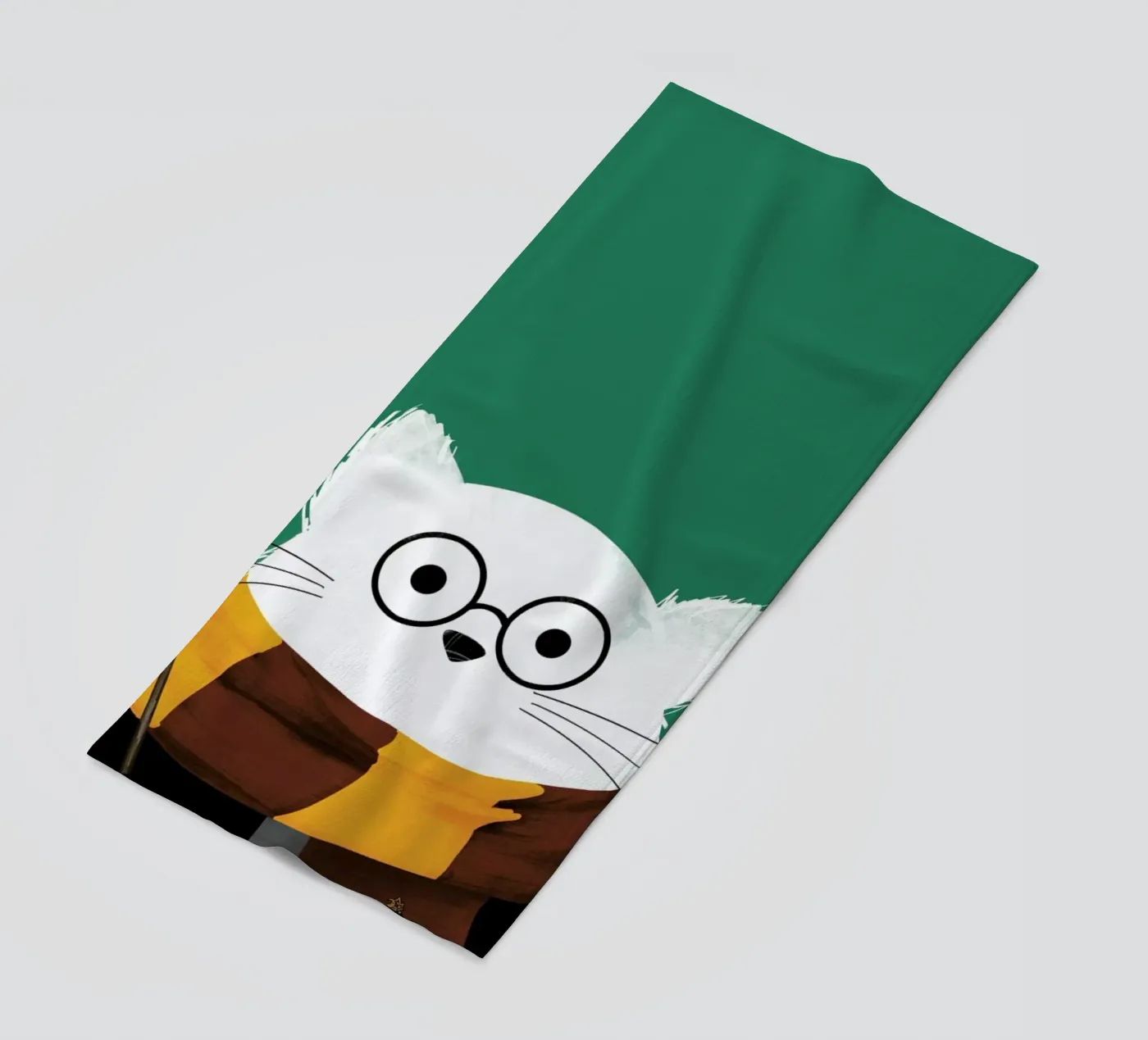 Cat Harry strandhanddoek van Doozal