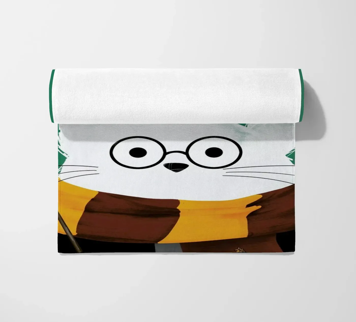 Cat Harry strandhanddoek van Doozal