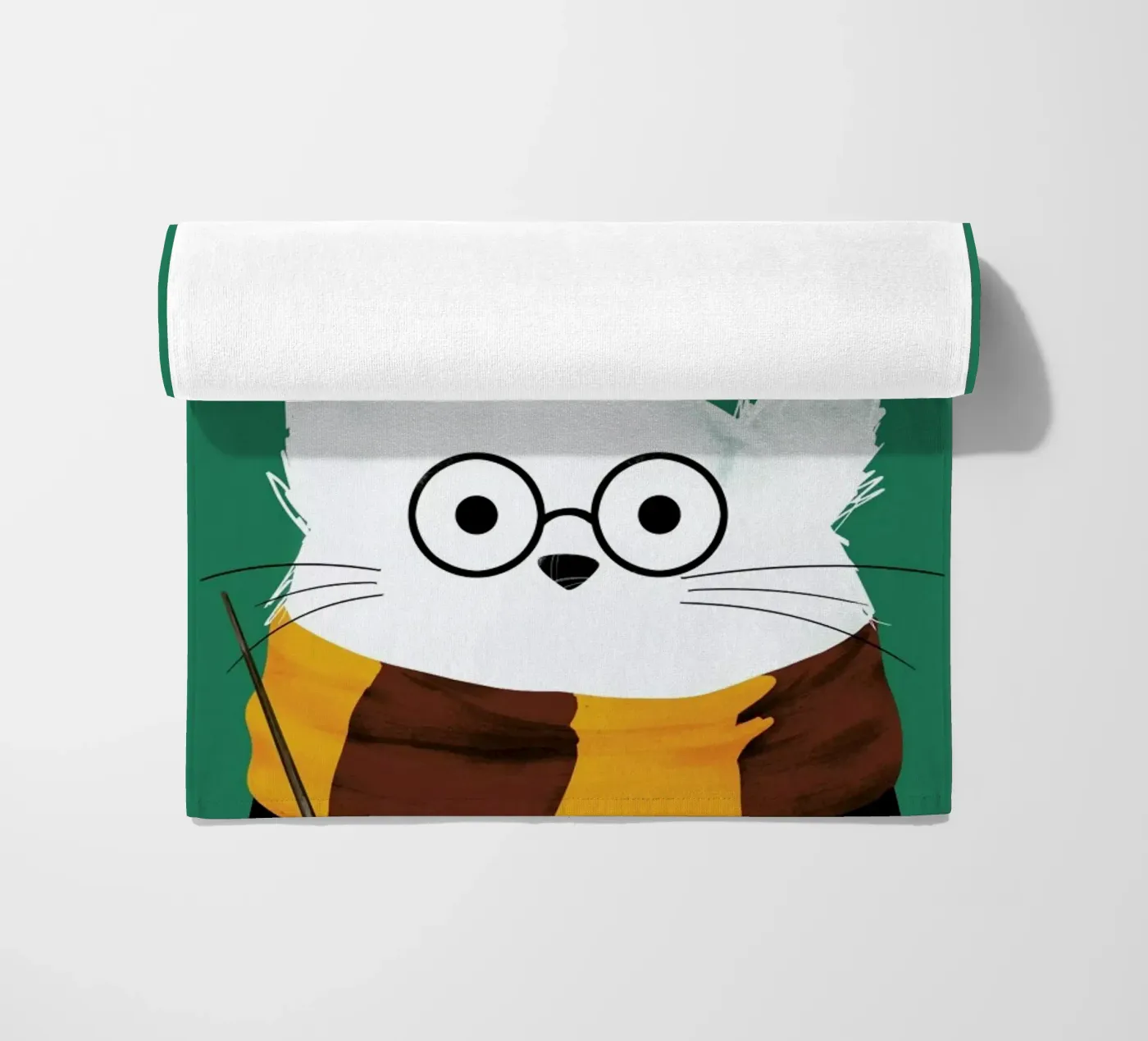 Cat Harry strandhanddoek van Doozal