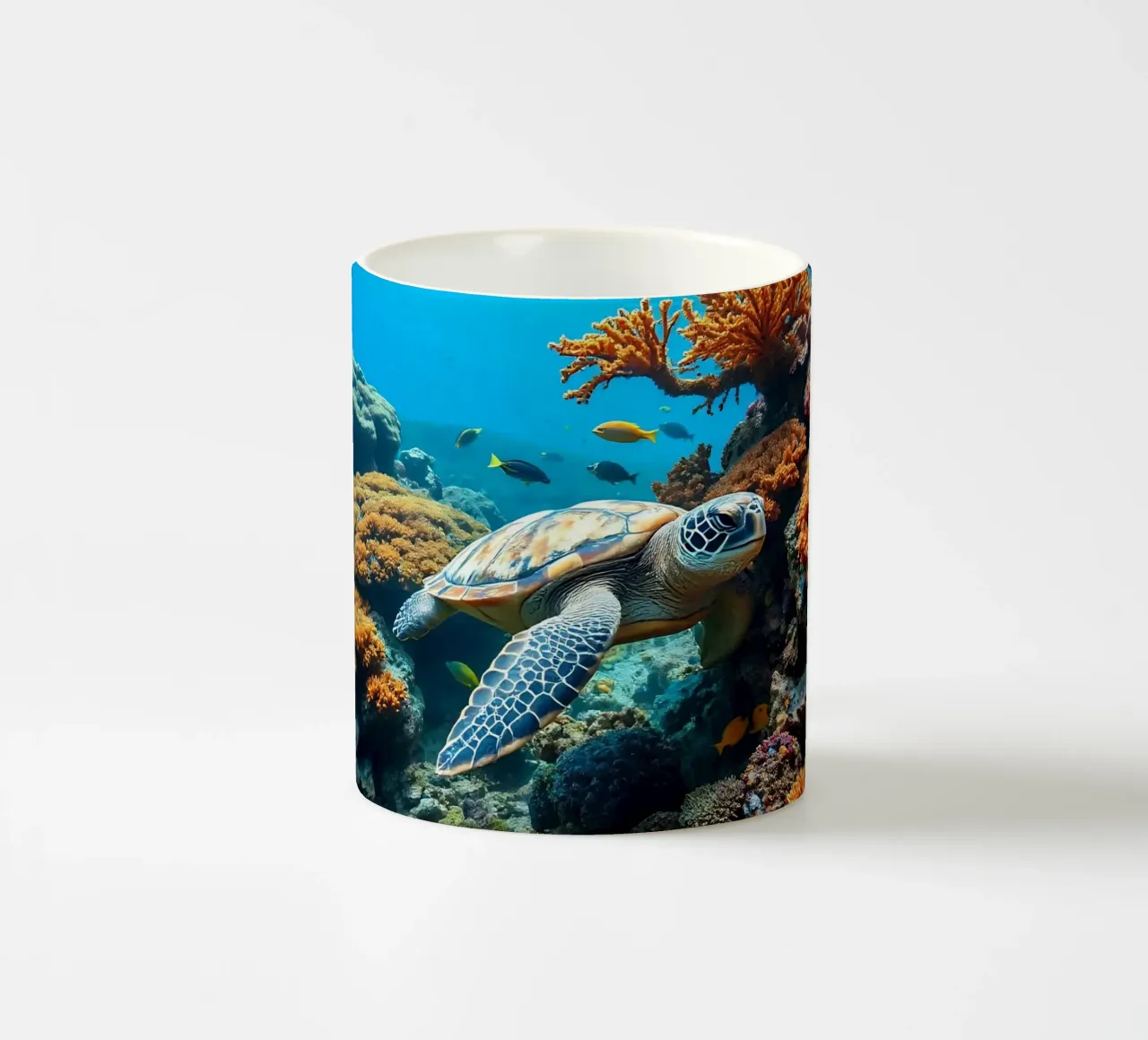 Tortuga jachthaven rustig zwemmend keramische mok van Wild Beauty