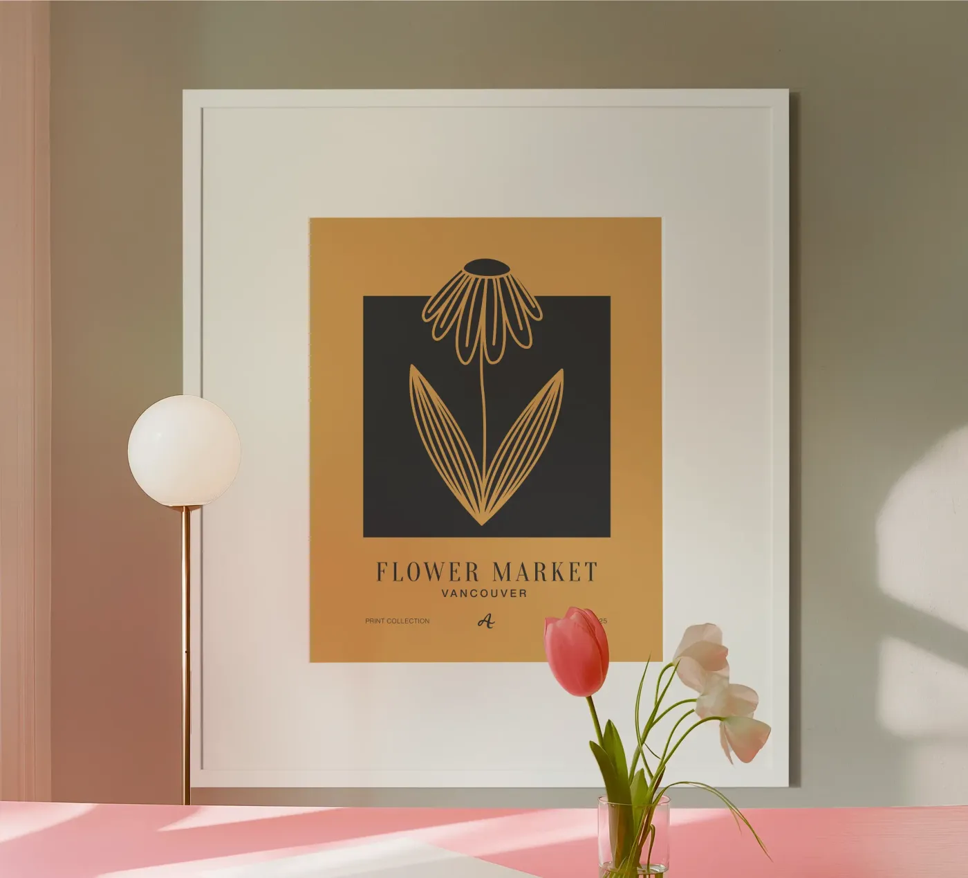 Vancouver Blume poster van Artezza