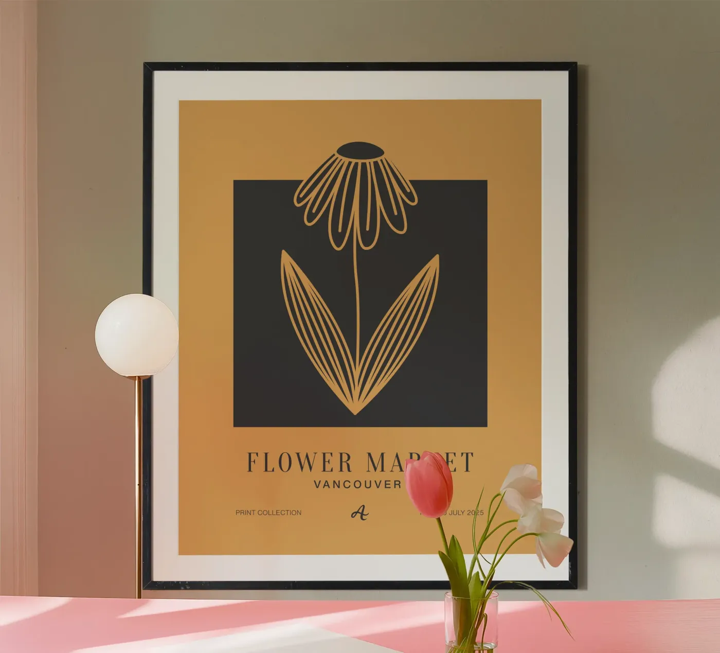 Vancouver Blume poster van Artezza