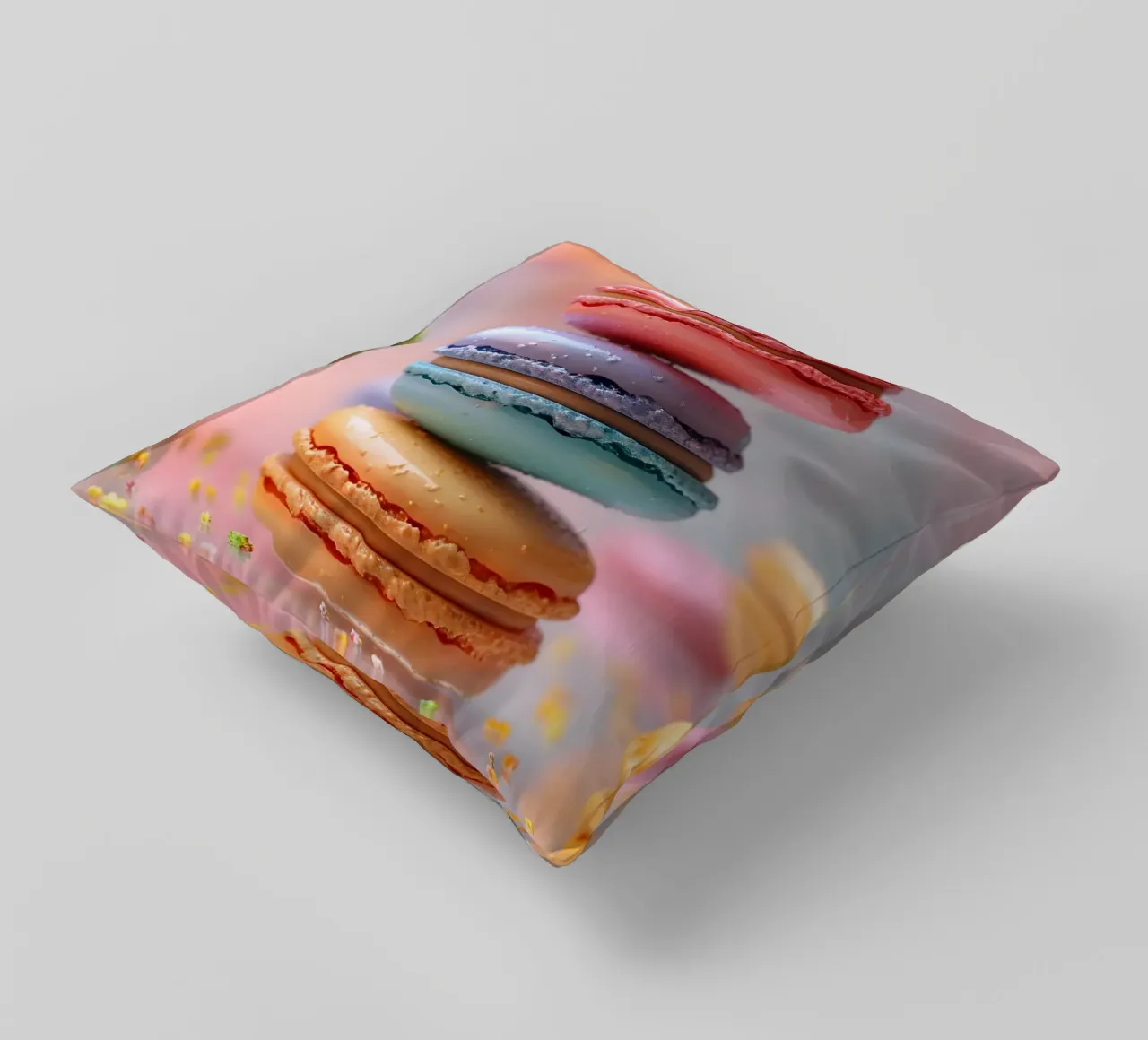 Bunte Macarons cuscino da M-Ulrich-Digital Art
