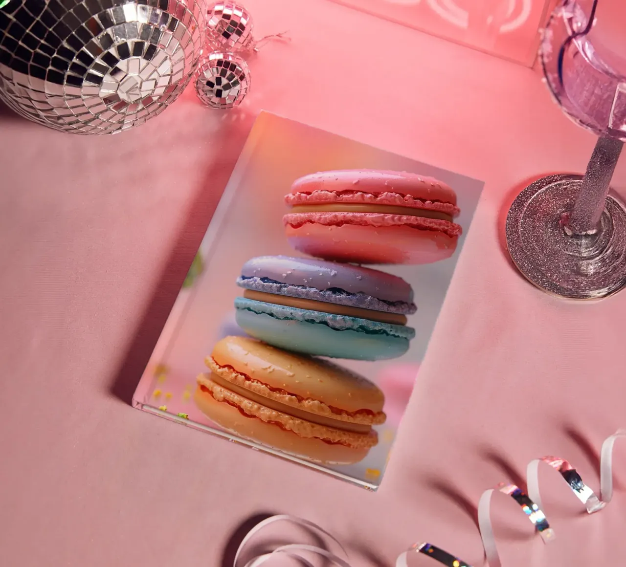 Bunte Macarons notebook by M-Ulrich-Digital Art