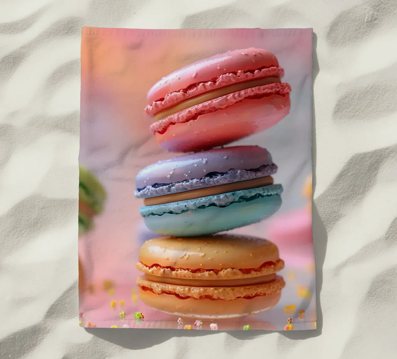 Bunte Macarons telo mare da M-Ulrich-Digital Art