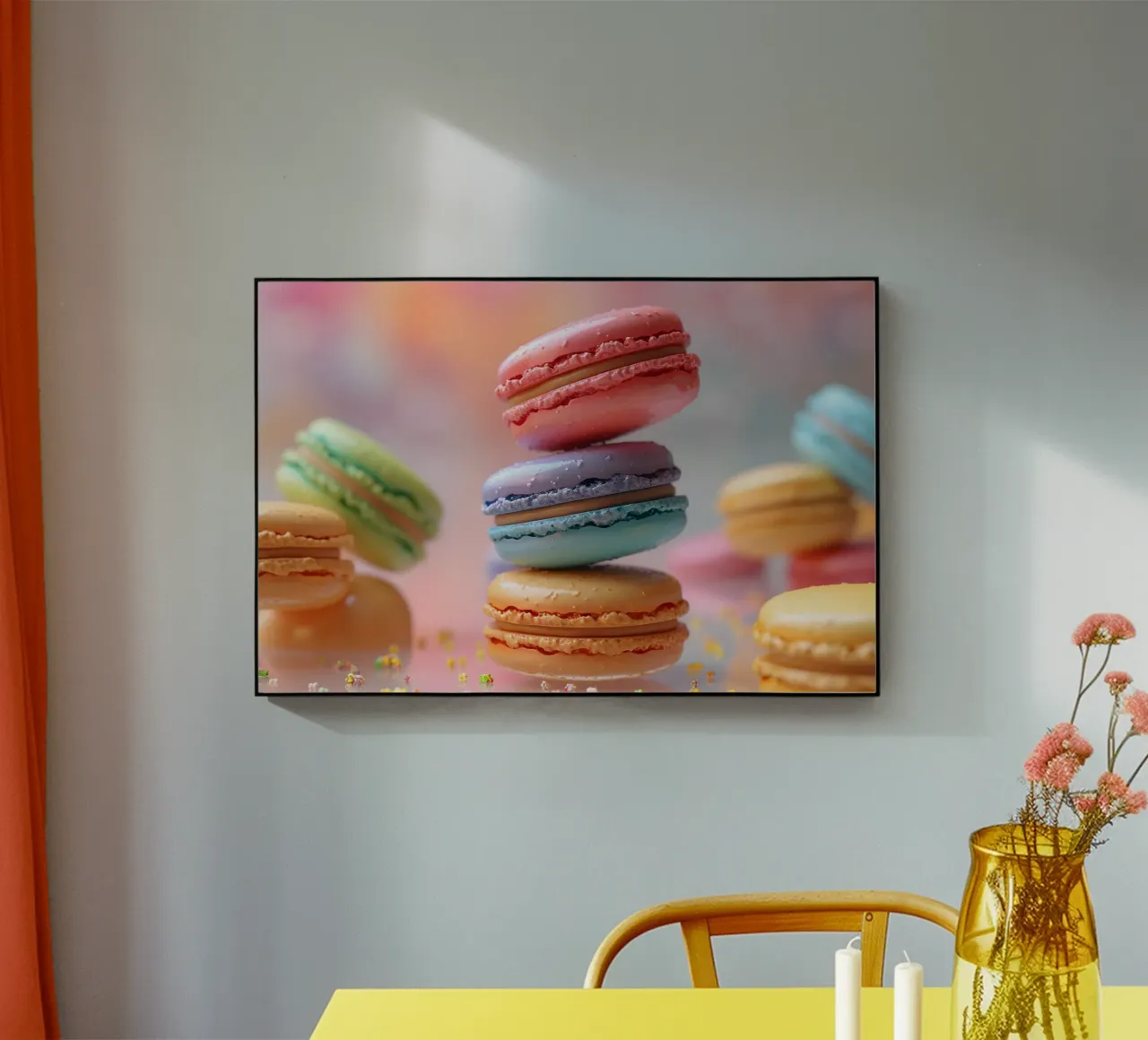 Bunte Macarons plexiglass da M-Ulrich-Digital Art