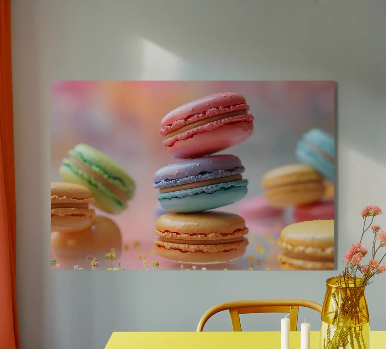 Bunte Macarons plexiglass da M-Ulrich-Digital Art