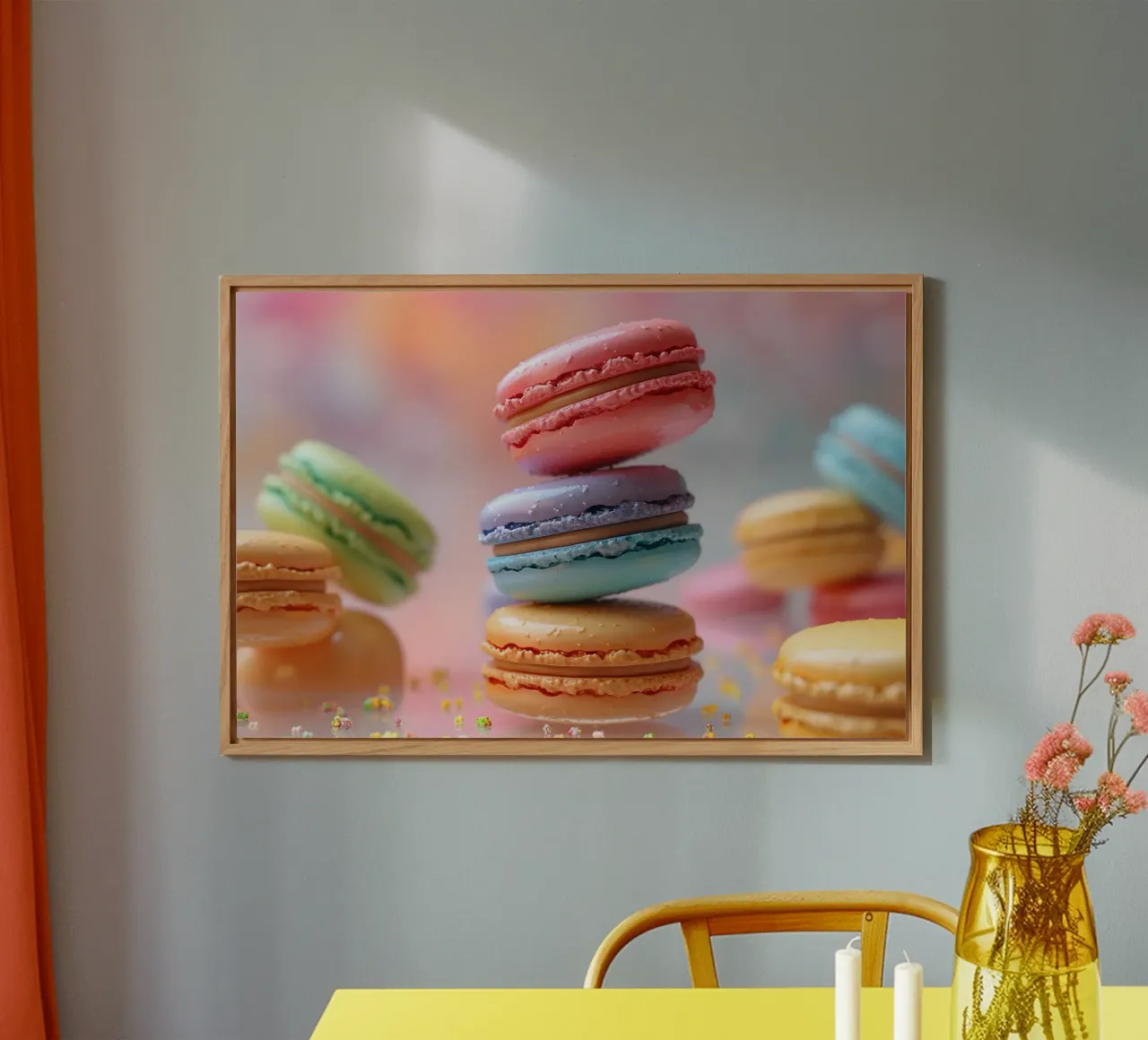 Bunte Macarons alluminio dibond da M-Ulrich-Digital Art