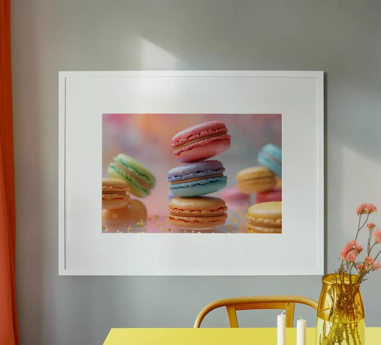 Bunte Macarons poster da M-Ulrich-Digital Art