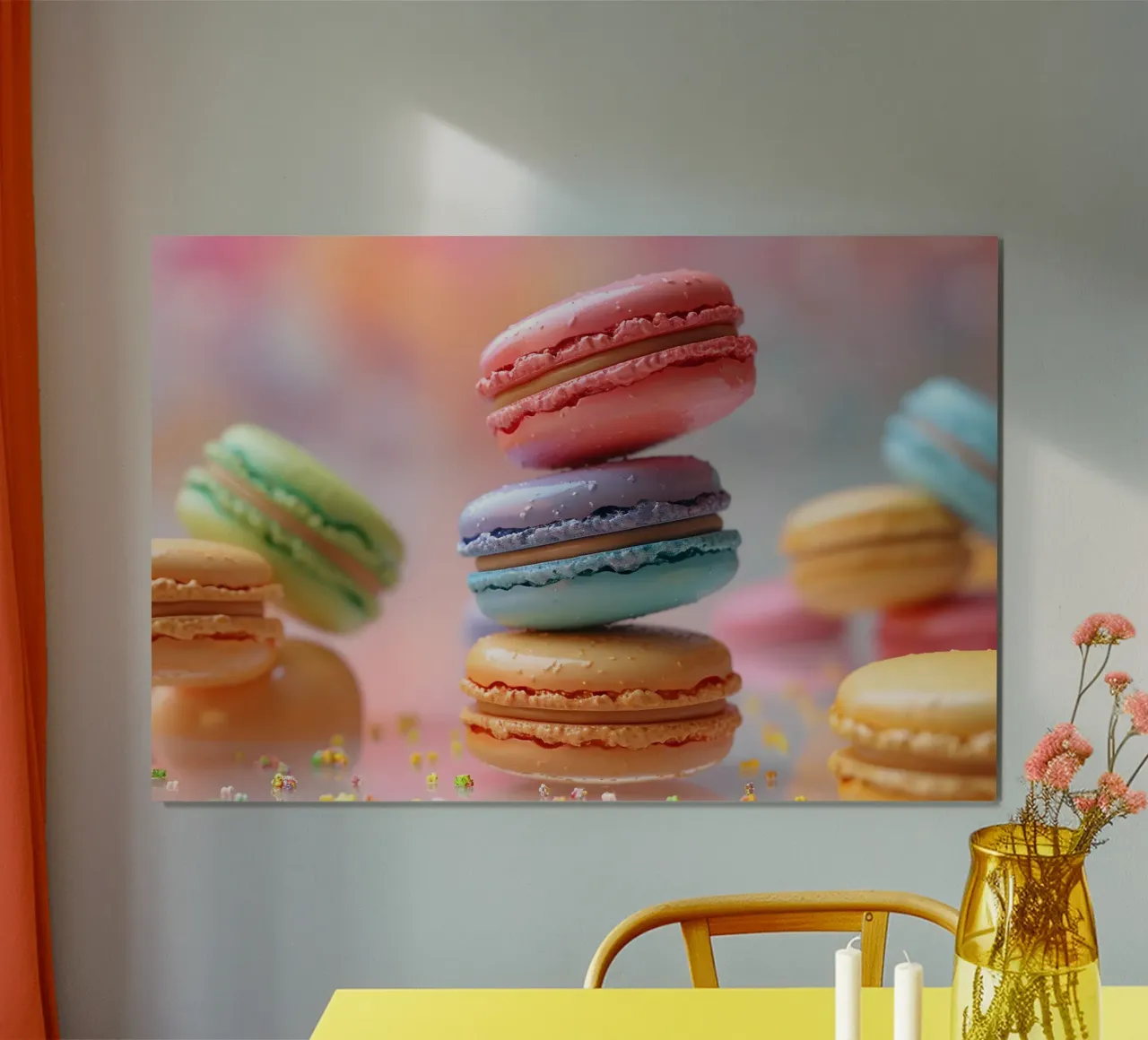 Bunte Macarons poster da M-Ulrich-Digital Art