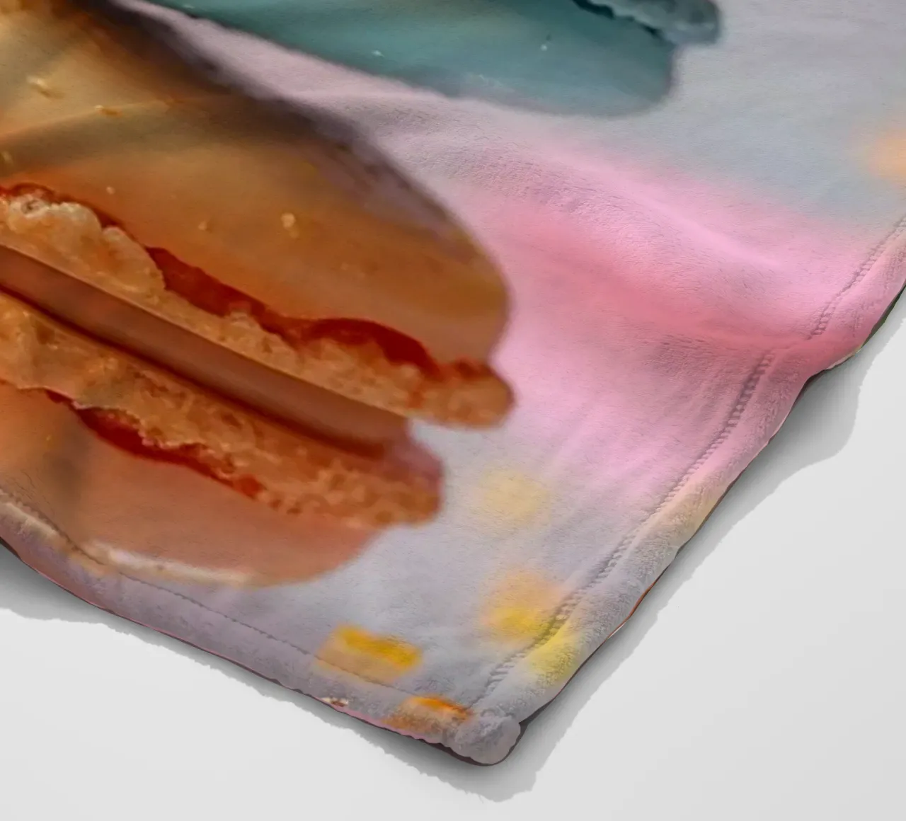 Bunte Macarons coperta in pile da M-Ulrich-Digital Art