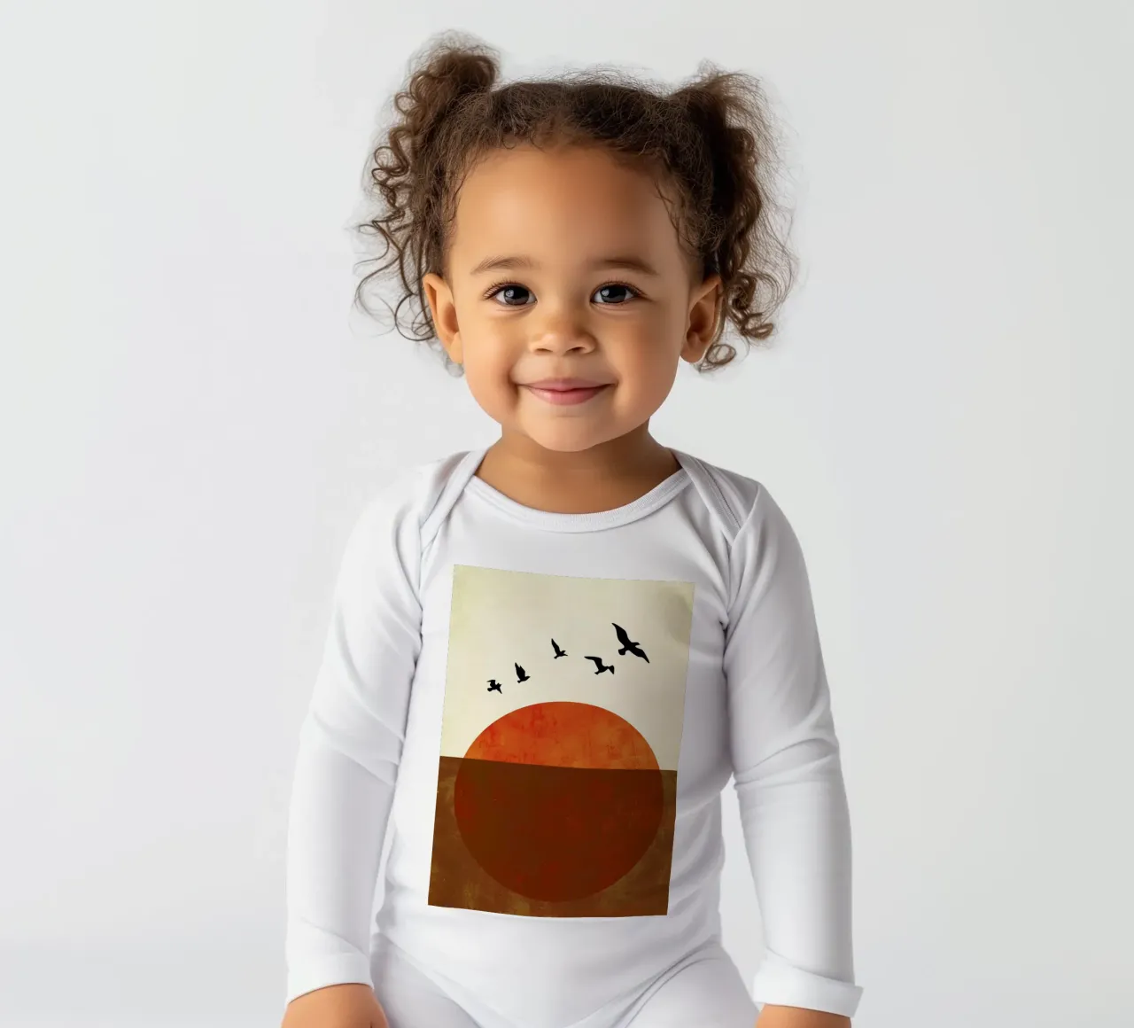 Free To Be long-sleeve baby romper by Kubistika
