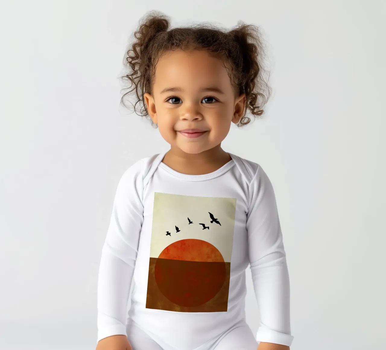 Free To Be long-sleeve baby romper by Kubistika