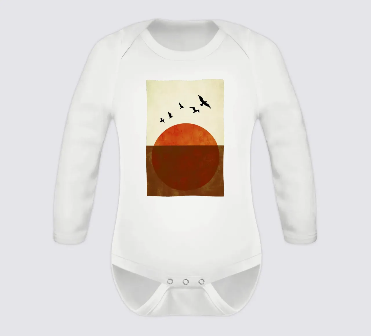 Free To Be long-sleeve baby romper by Kubistika