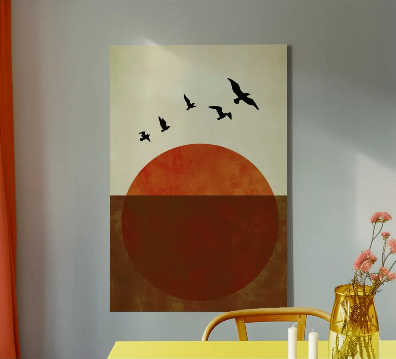 Free To Be canvas with Floater frame by Kubistika
