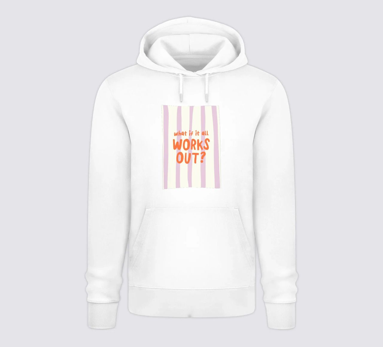 What If It All Works Out felpa con cappuccio da Attaboy Dsgn