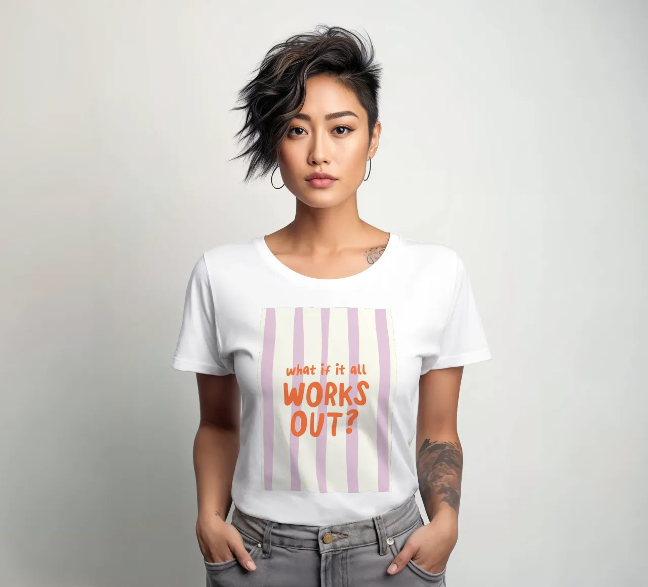 What If It All Works Out camiseta de mujer de Attaboy Dsgn