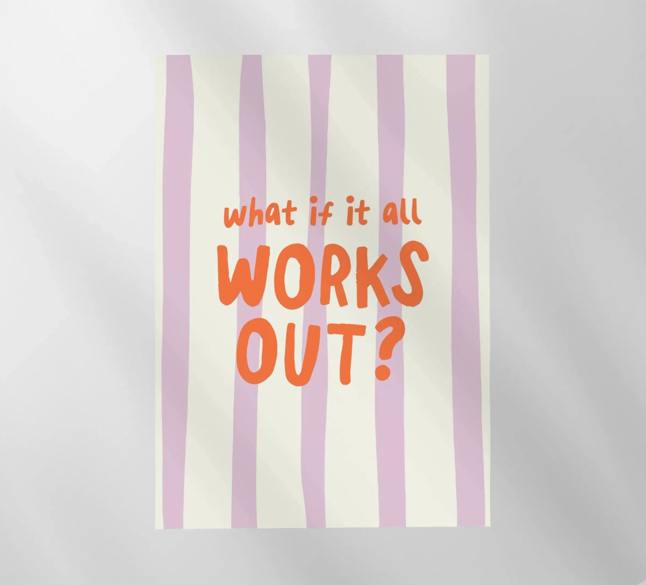 What If It All Works Out pellicola backlit da Attaboy Dsgn