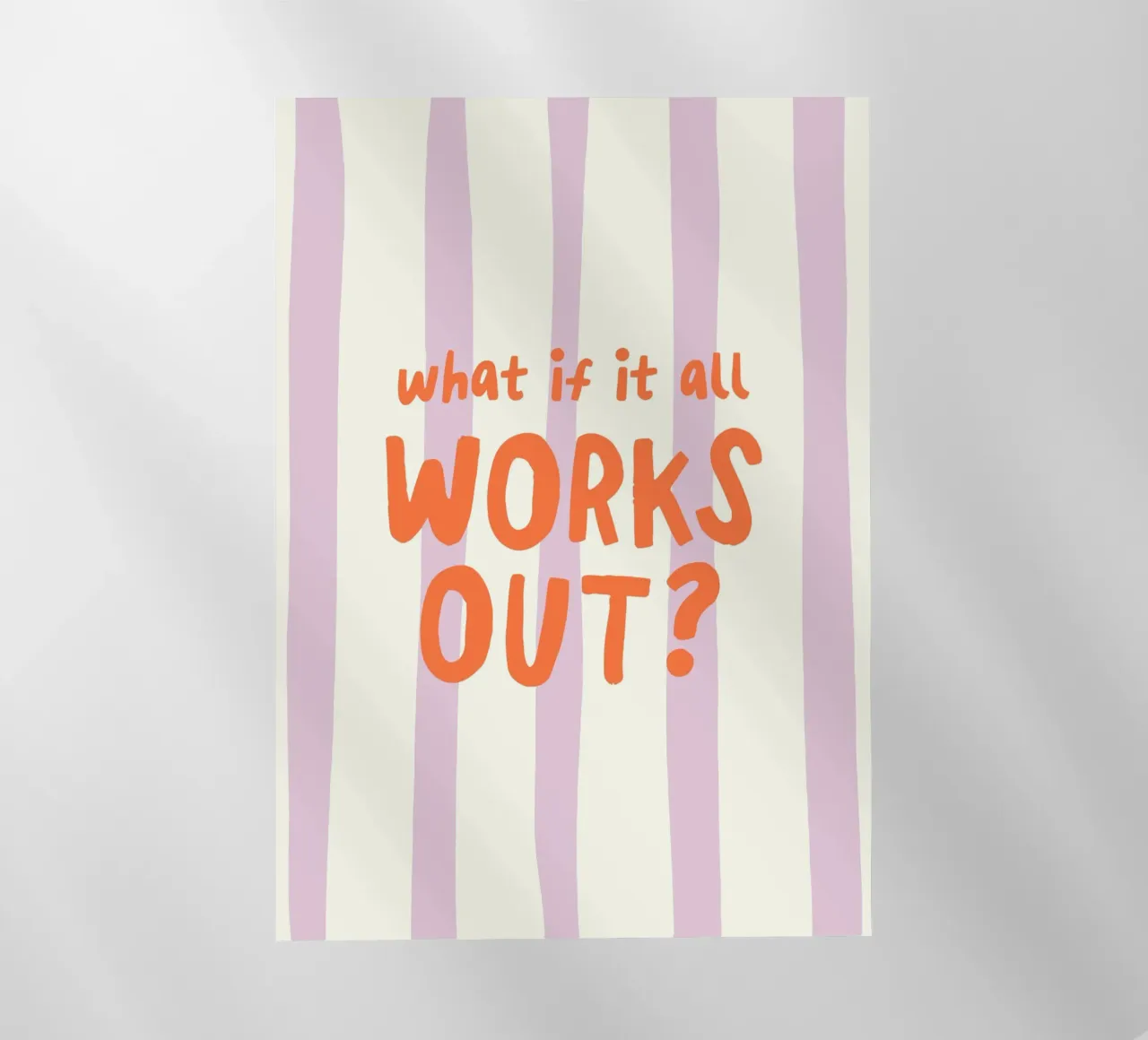 What If It All Works Out pellicola backlit da Attaboy Dsgn