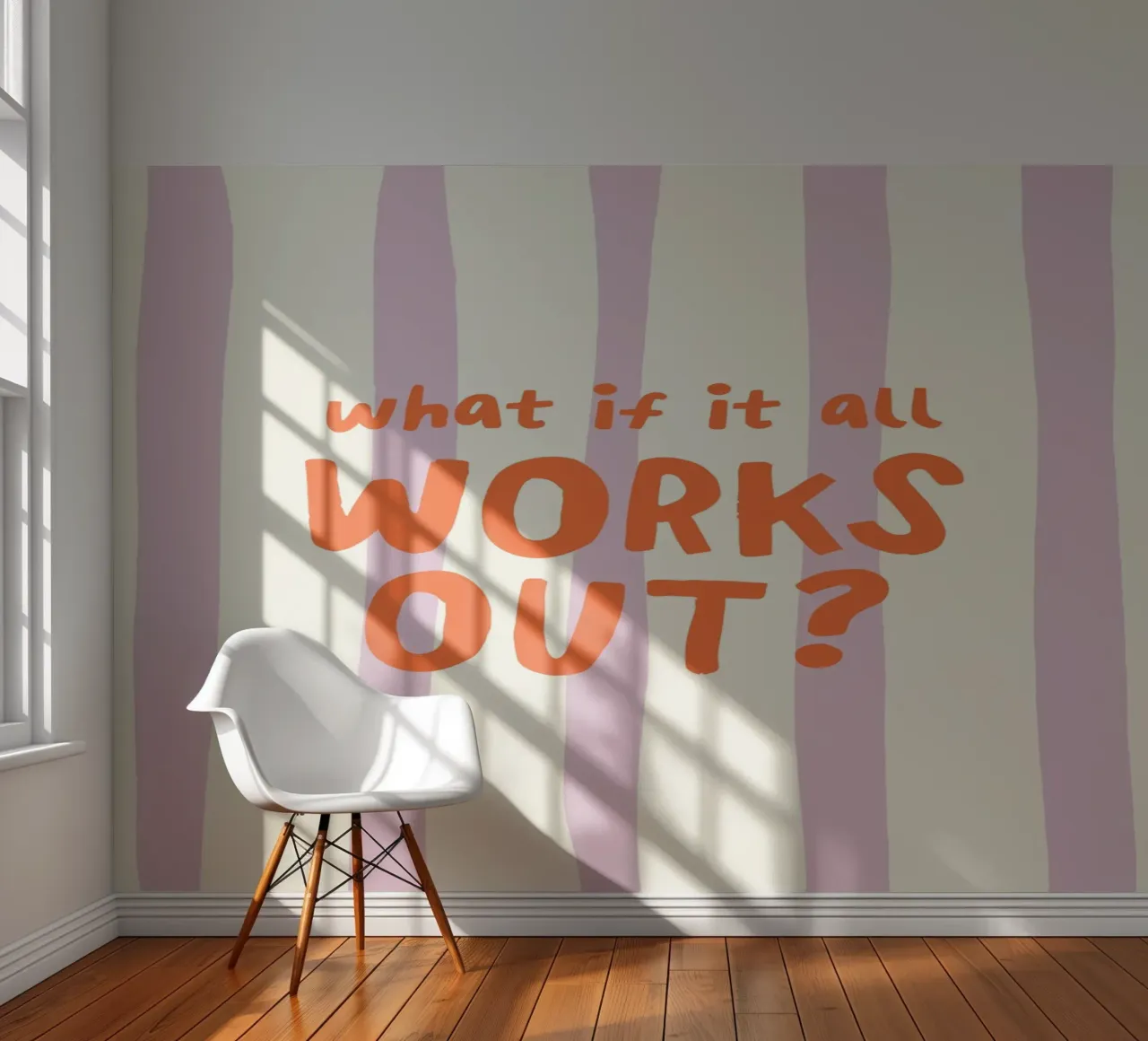 What If It All Works Out papel para pared de Attaboy Dsgn