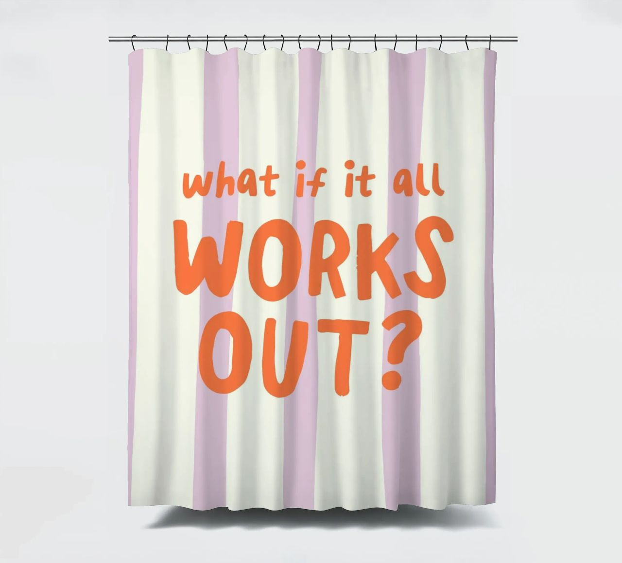 What If It All Works Out tenda da doccia da Attaboy Dsgn