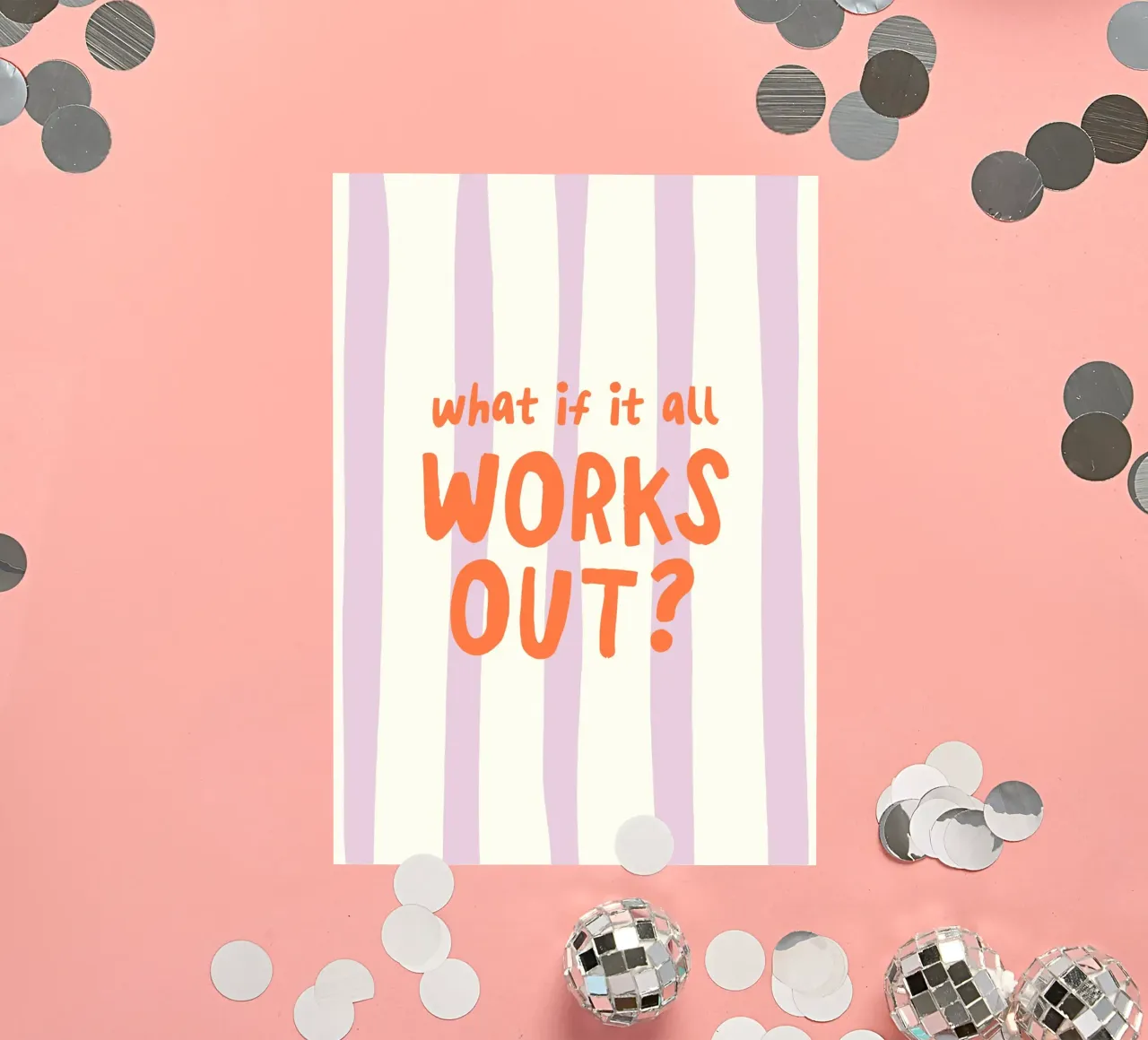 What If It All Works Out adesivo da Attaboy Dsgn