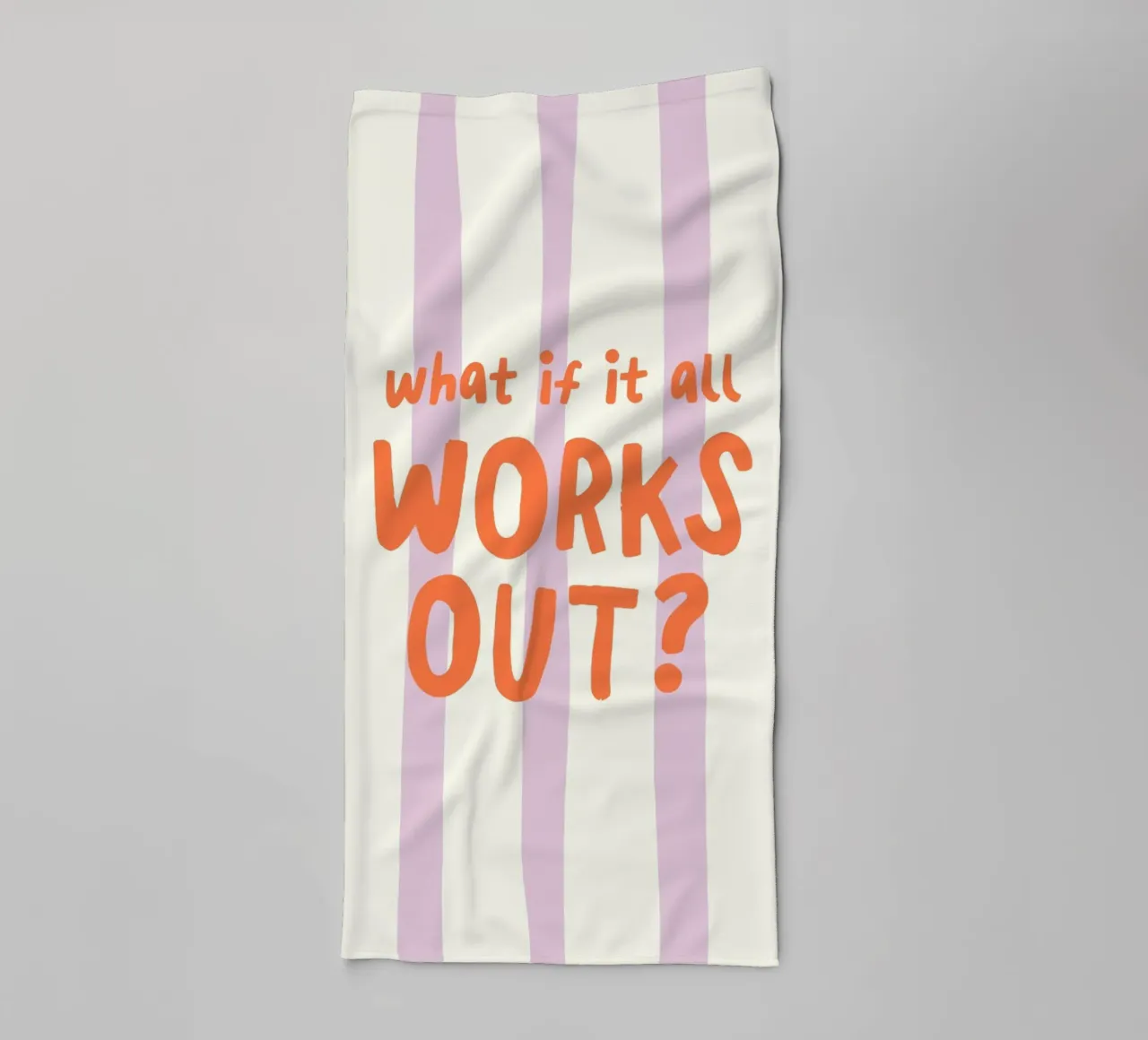 What If It All Works Out serviette de bain de Attaboy Dsgn
