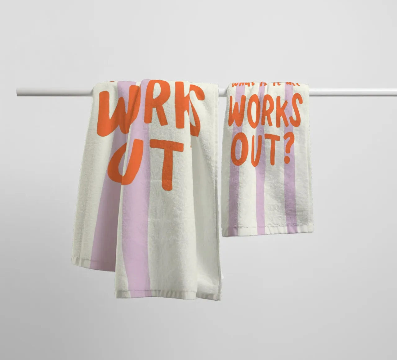 What If It All Works Out serviette de bain de Attaboy Dsgn