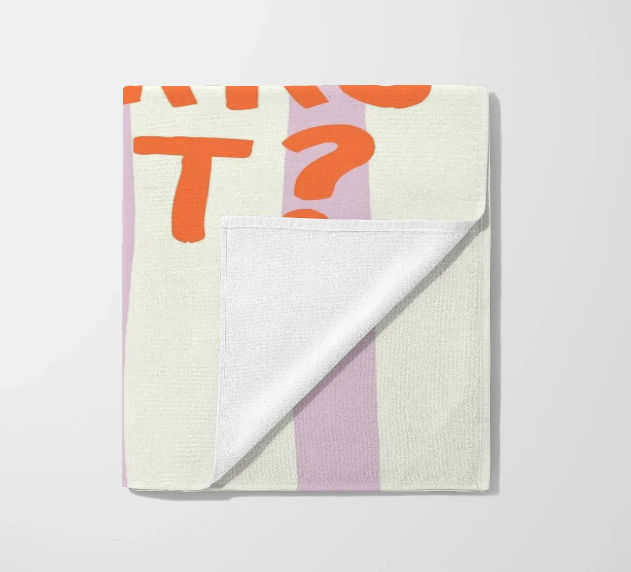 What If It All Works Out beach towel by Attaboy Dsgn