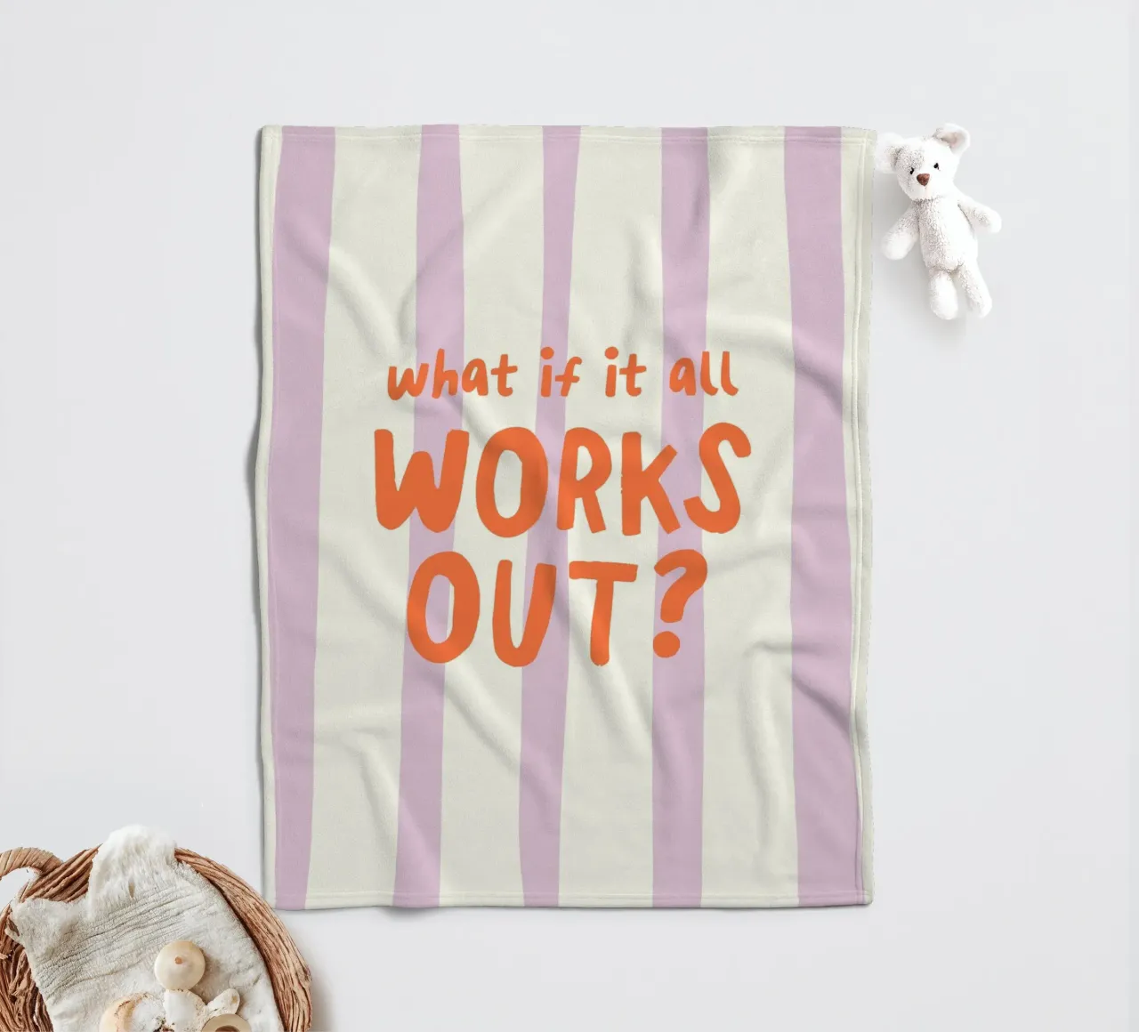 What If It All Works Out plaid polaire de Attaboy Dsgn