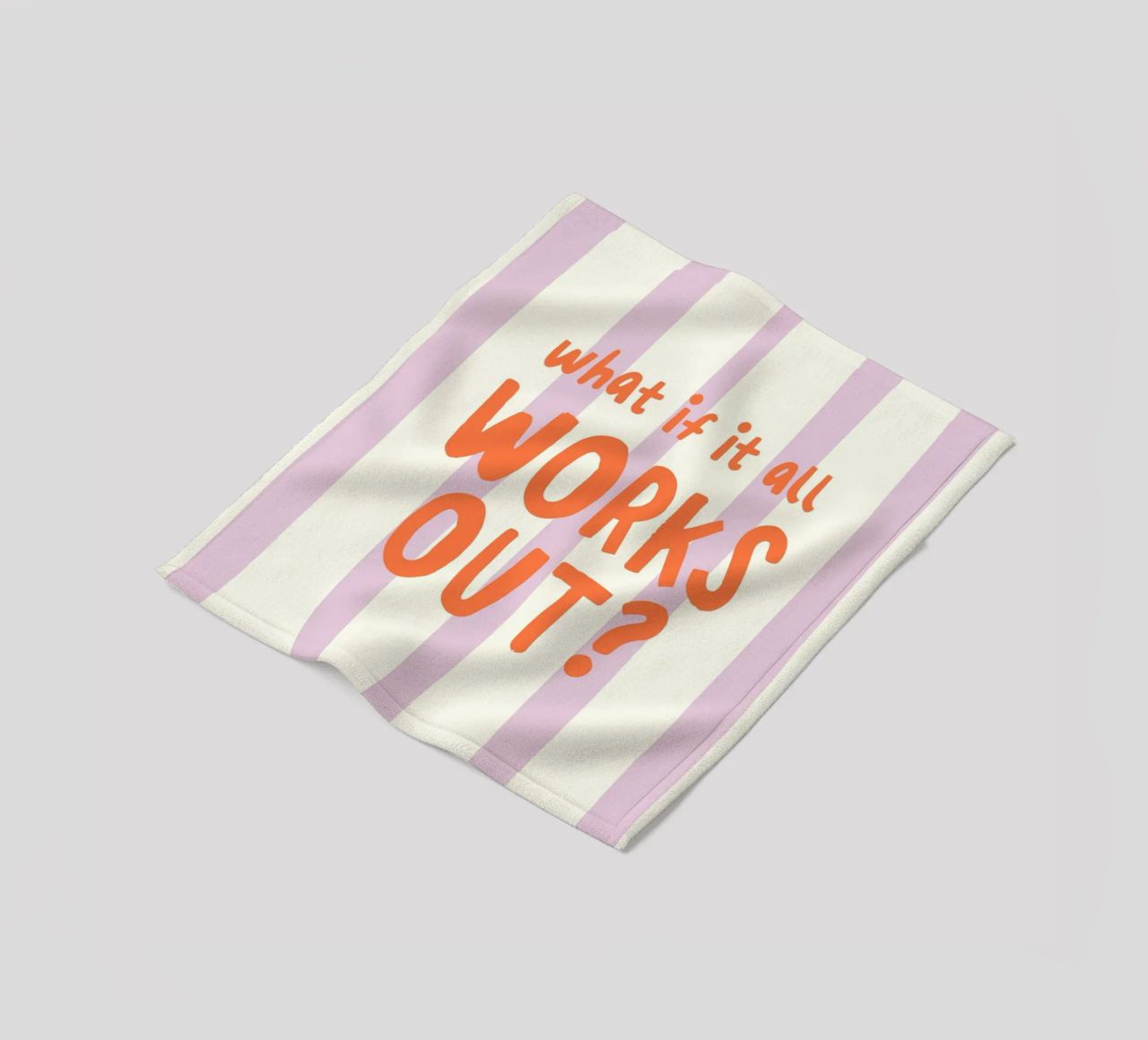 What If It All Works Out coperta in pile da Attaboy Dsgn