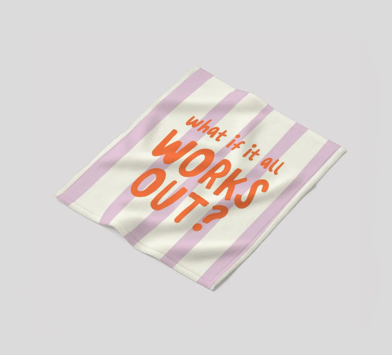 What If It All Works Out coperta in pile da Attaboy Dsgn