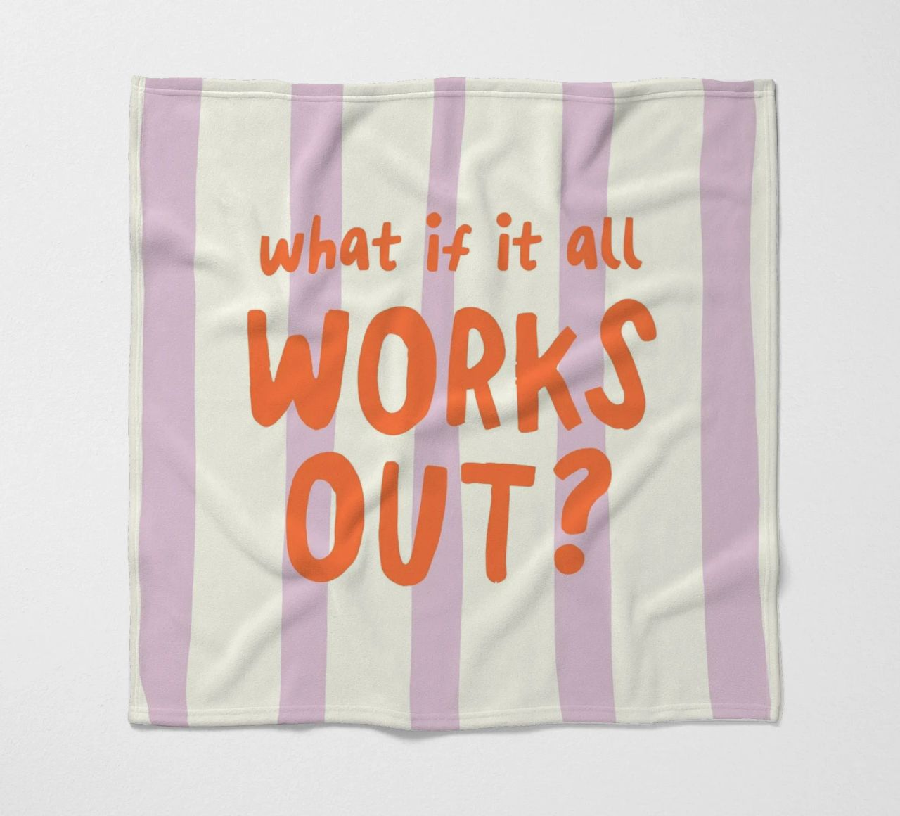 What If It All Works Out coperta in pile da Attaboy Dsgn
