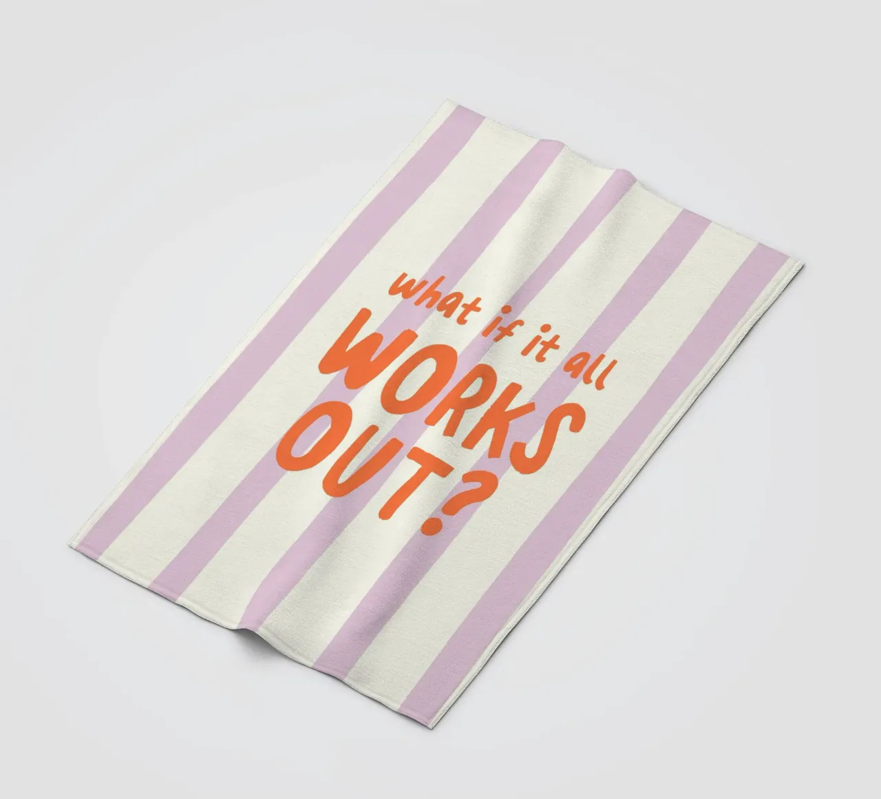 What If It All Works Out coperta in pile da Attaboy Dsgn