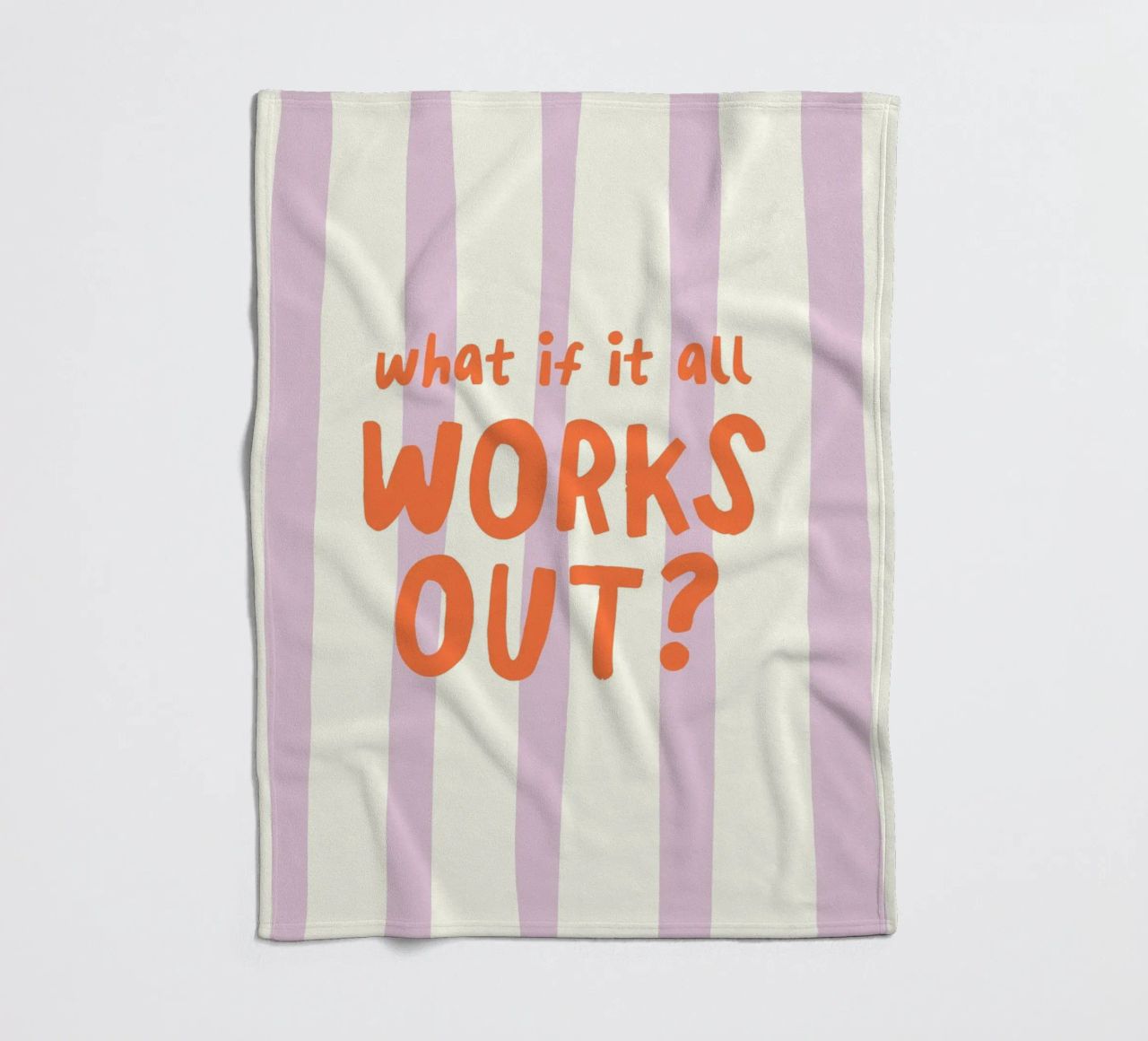 What If It All Works Out coperta in pile da Attaboy Dsgn