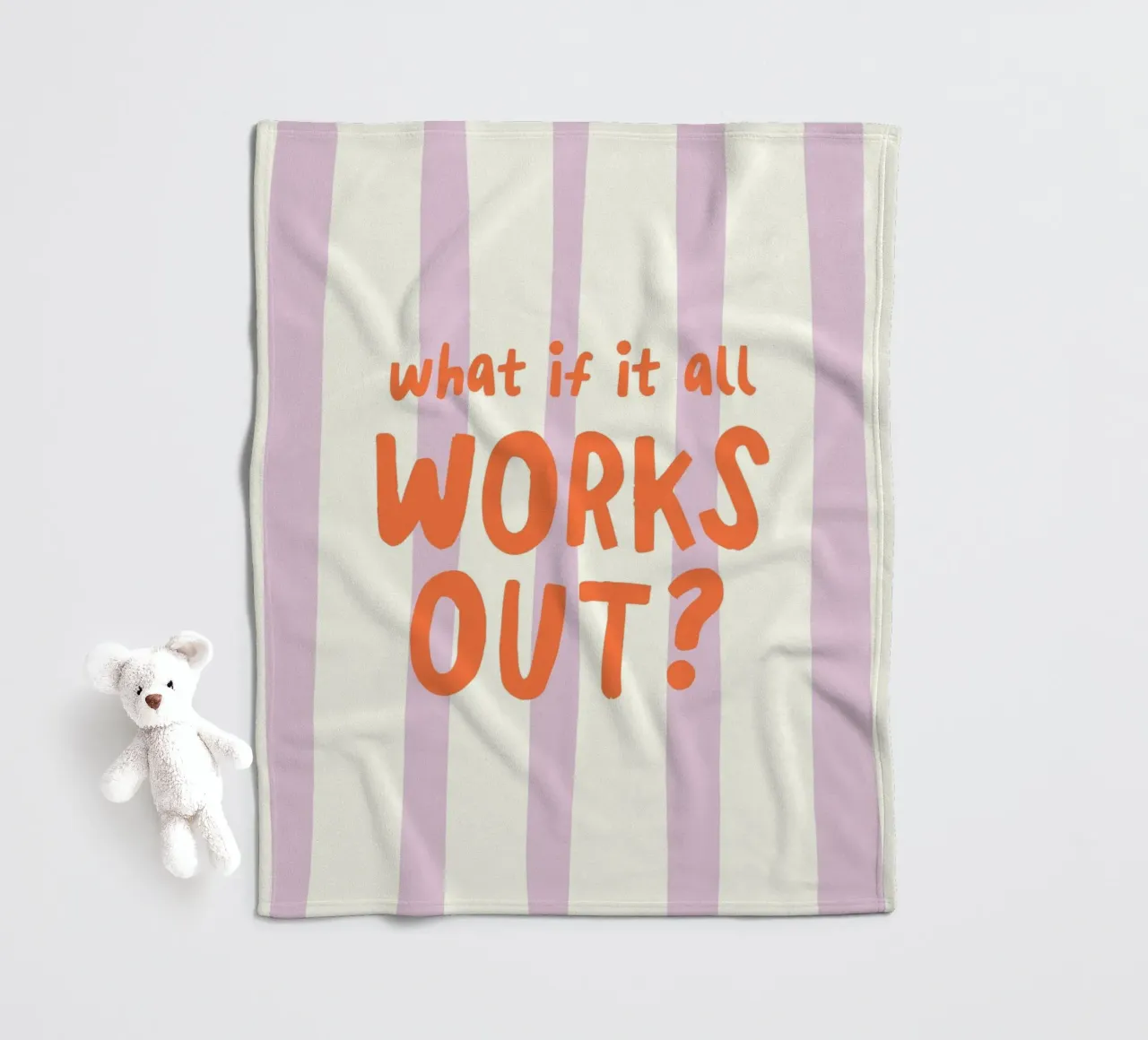 What If It All Works Out coperta in pile da Attaboy Dsgn