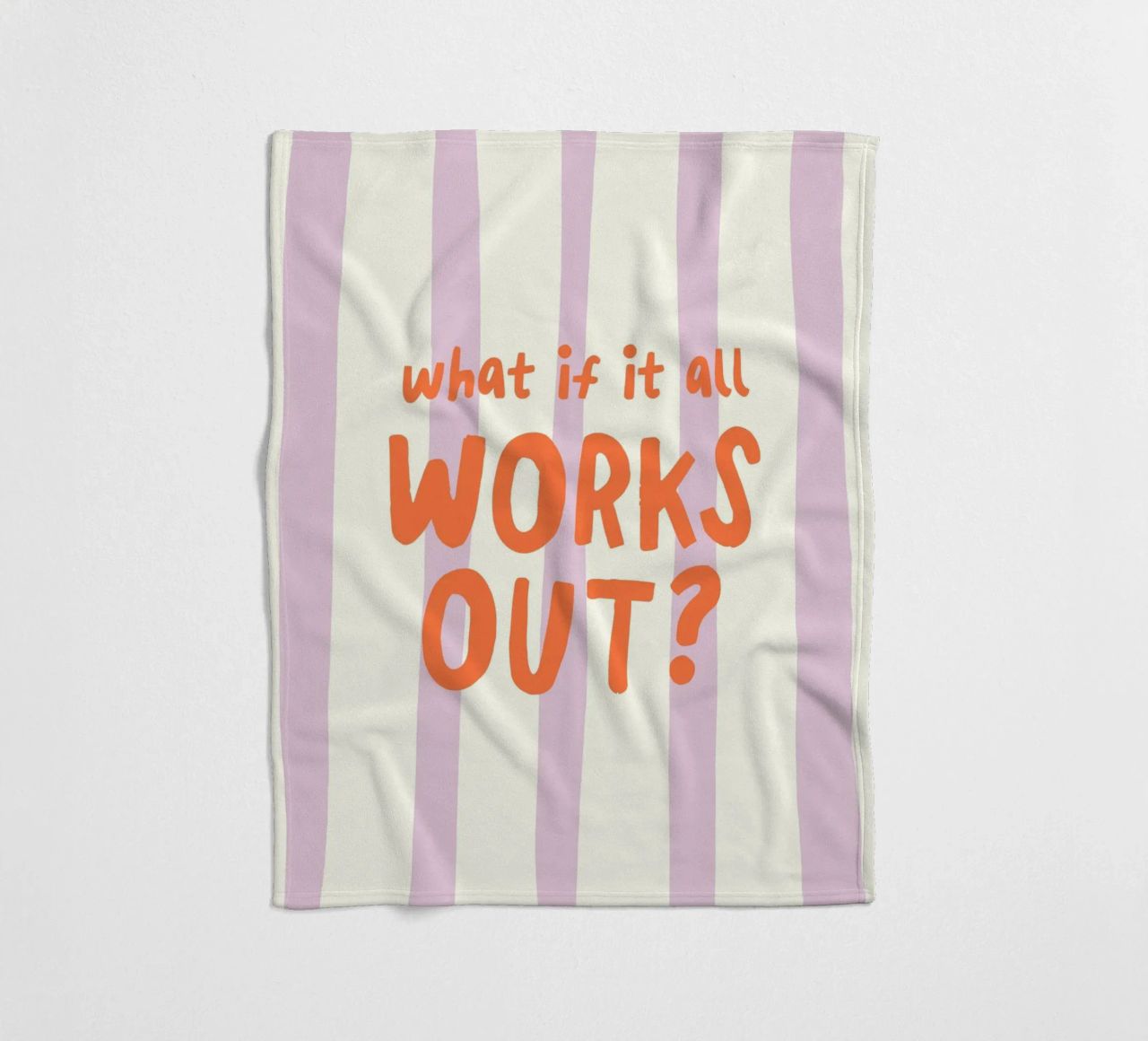 What If It All Works Out coperta in pile da Attaboy Dsgn