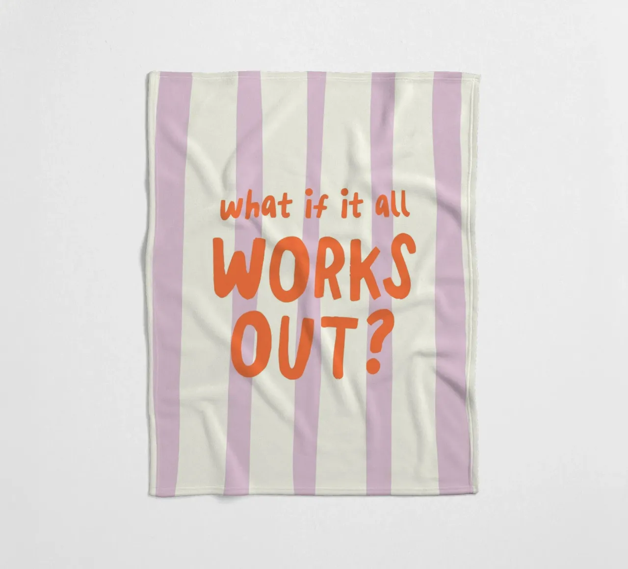 What If It All Works Out coperta in pile da Attaboy Dsgn