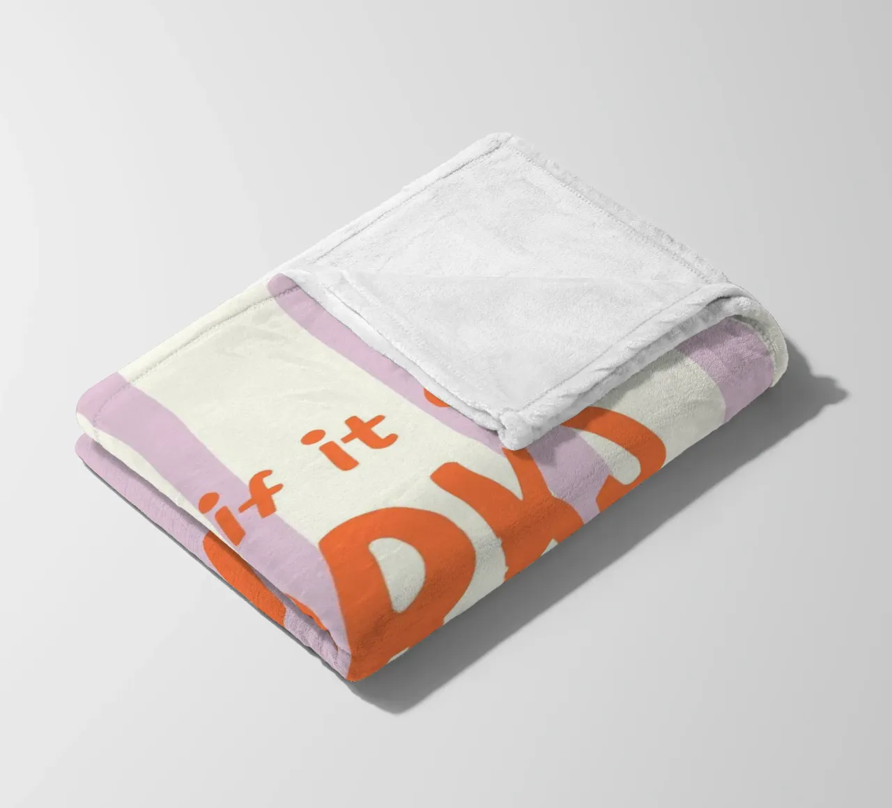 What If It All Works Out plaid polaire de Attaboy Dsgn