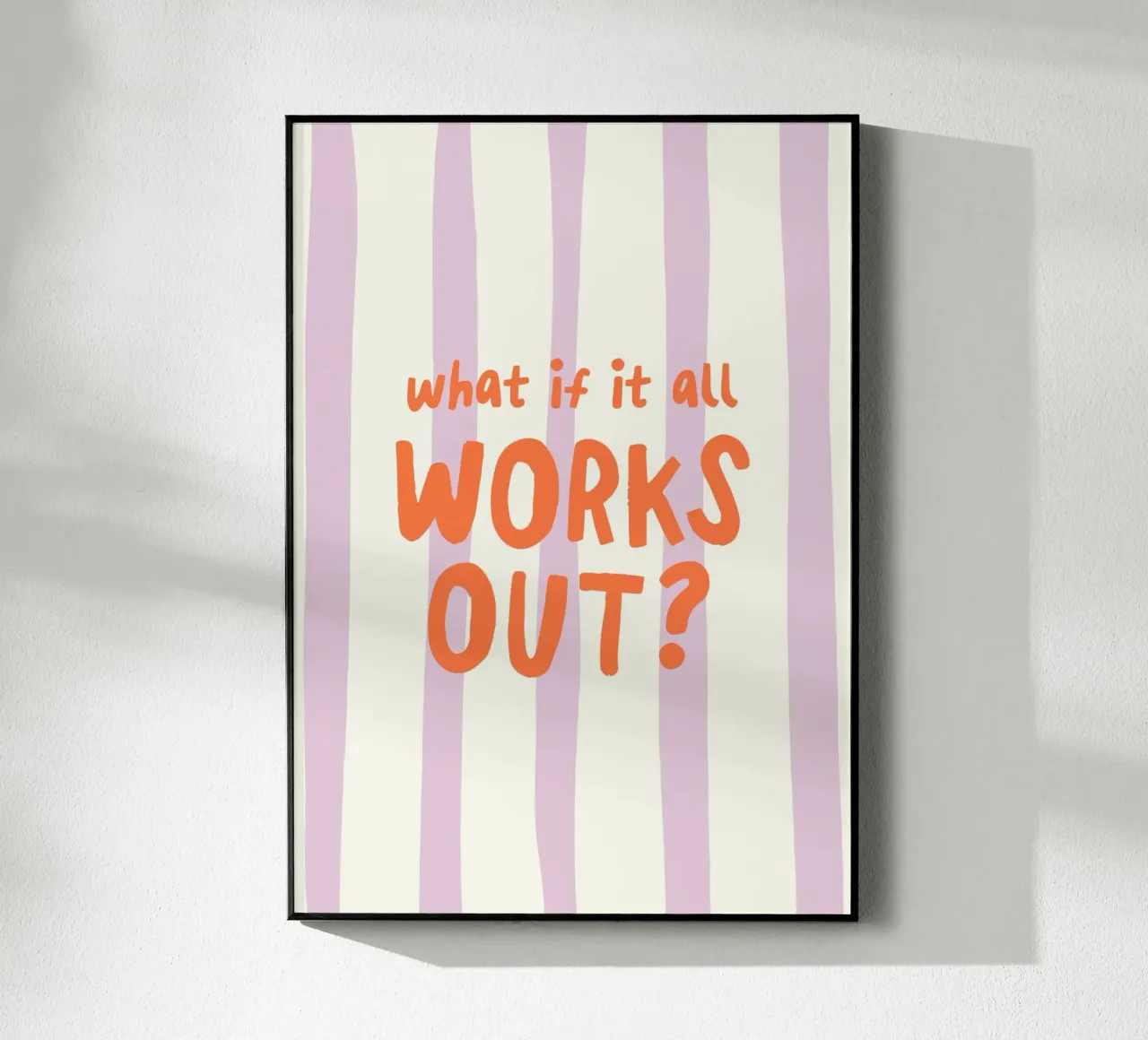 What If It All Works Out Acryl-Glas von Attaboy Dsgn