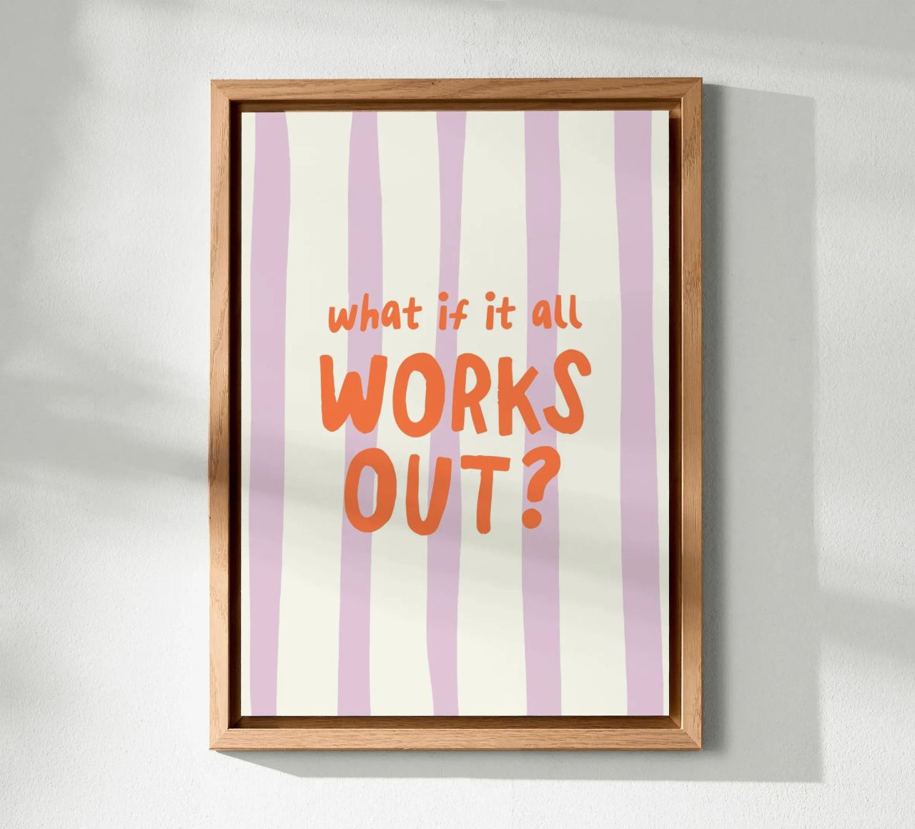 What If It All Works Out alluminio dibond da Attaboy Dsgn