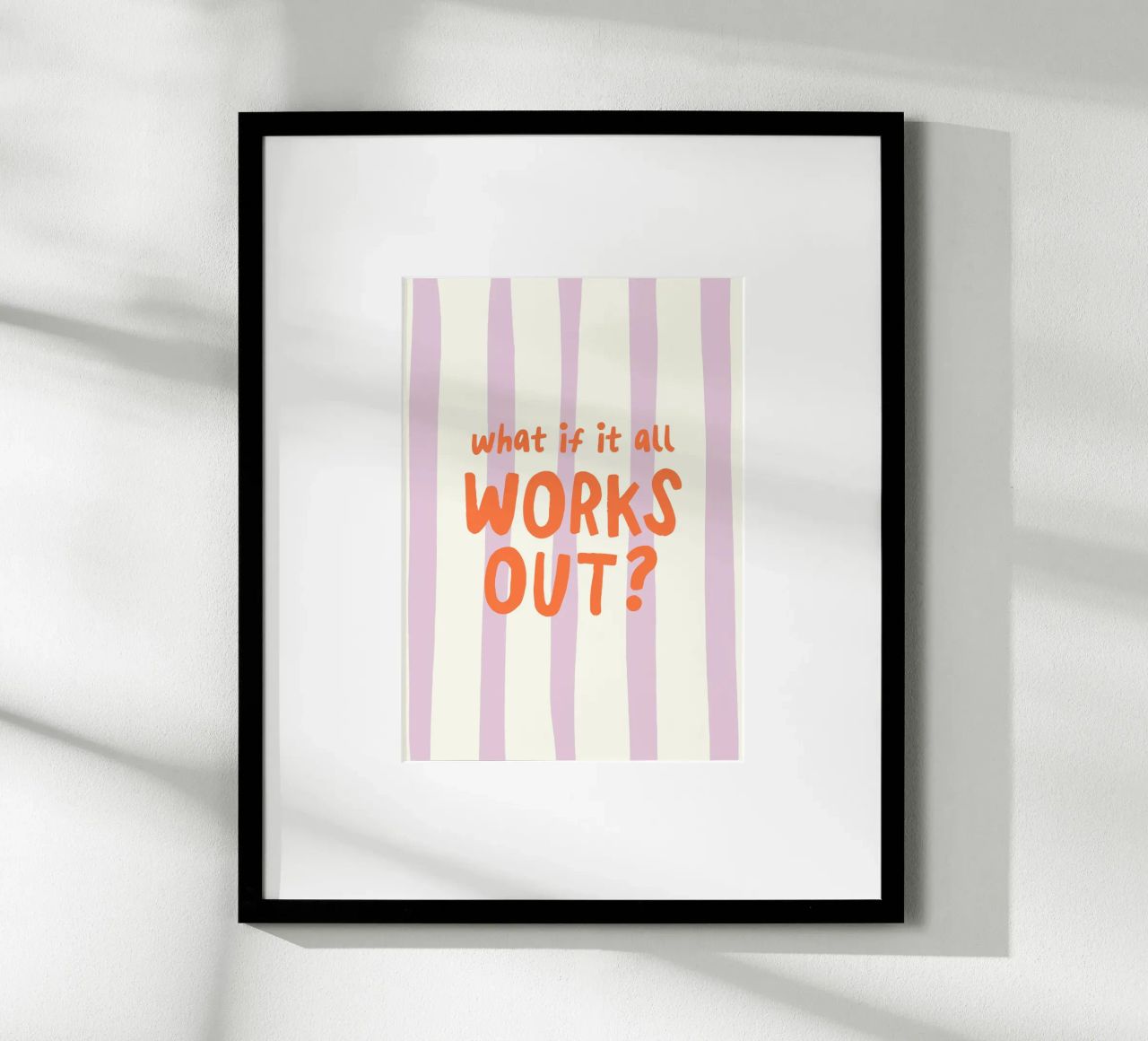 What If It All Works Out poster da Attaboy Dsgn