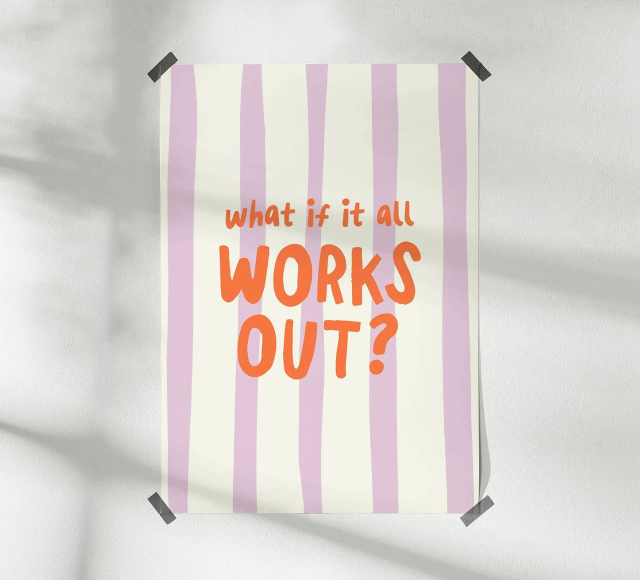 What If It All Works Out poster da Attaboy Dsgn