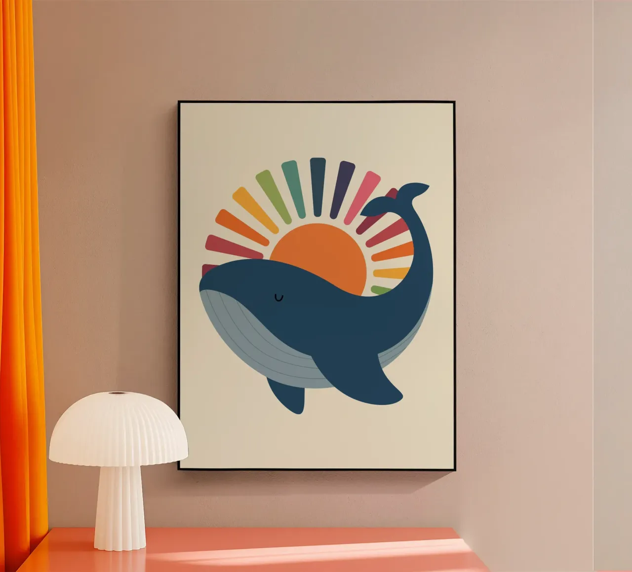 Whale Glow Acryl-Glas von Andy Westface