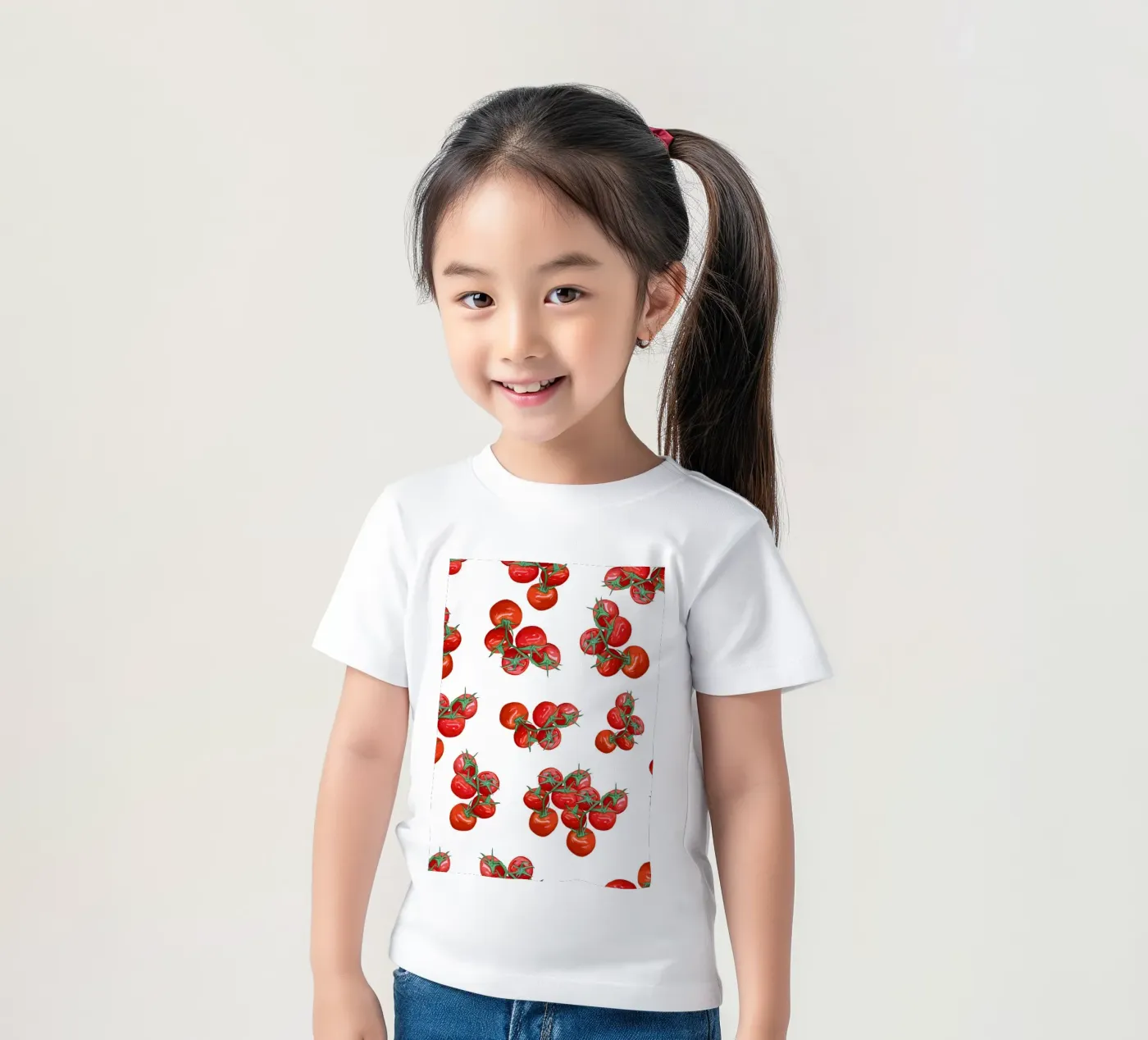 Tomatoes pattern kinder t-shirt van gulsengunel