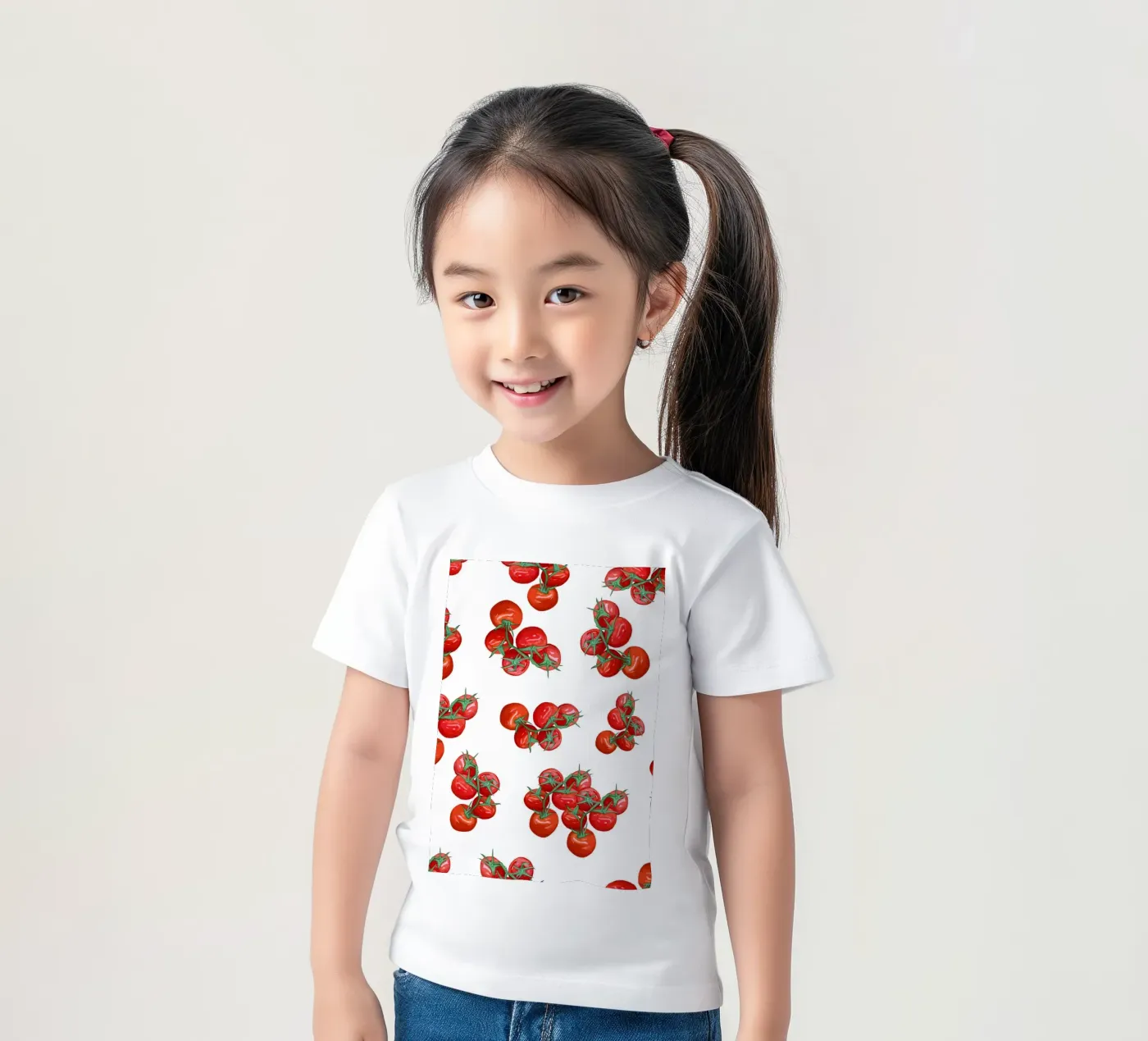 Tomatoes pattern t-shirt bambini da gulsengunel