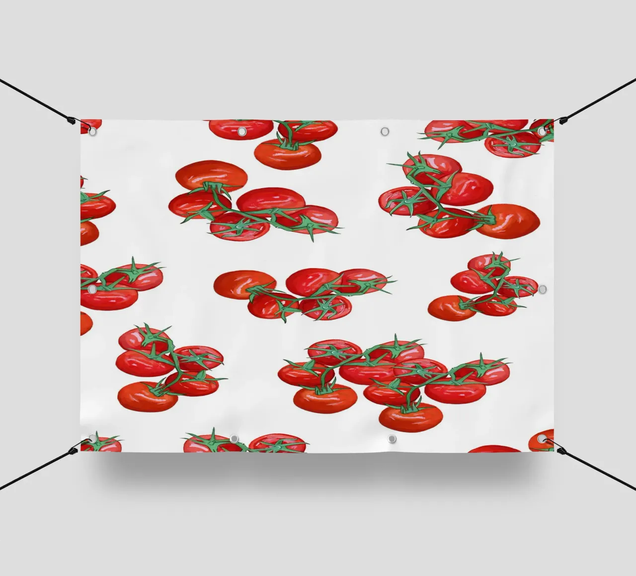 Tomatoes pattern telo in pvc da gulsengunel