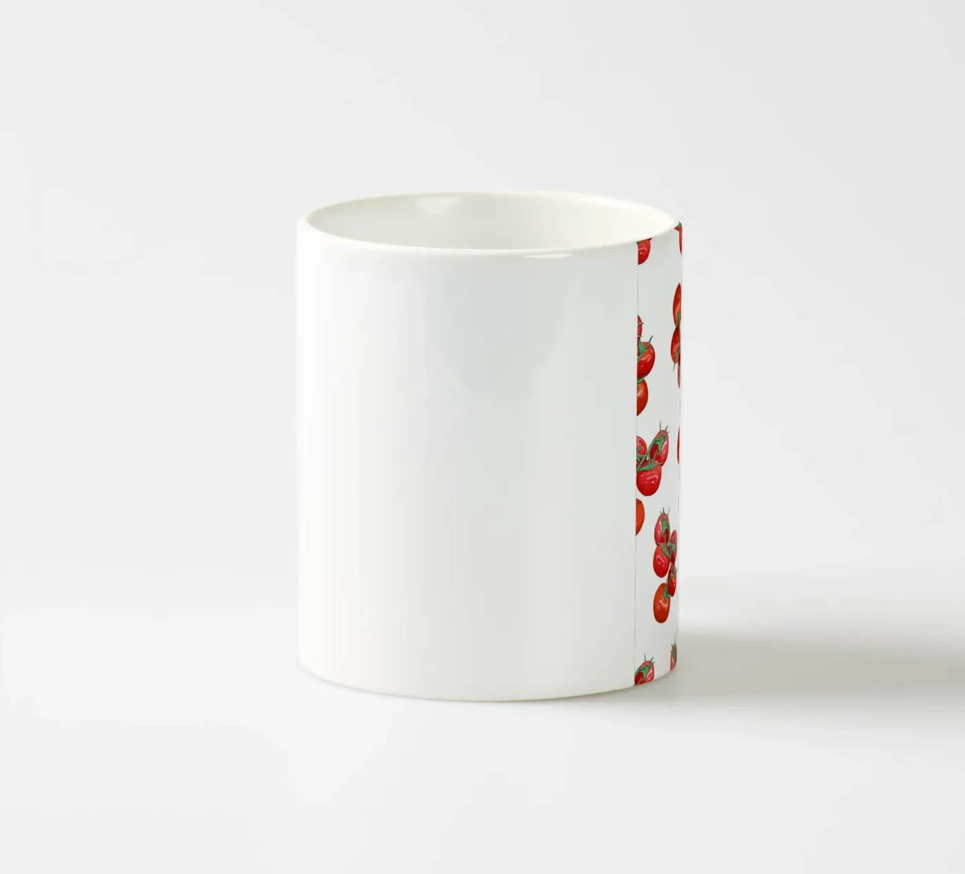 Tomatoes pattern ceramic mug by gulsengunel