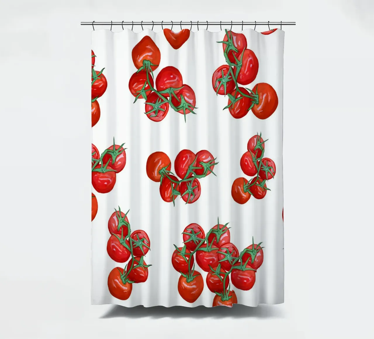 Tomatoes pattern Duschvorhang von gulsengunel