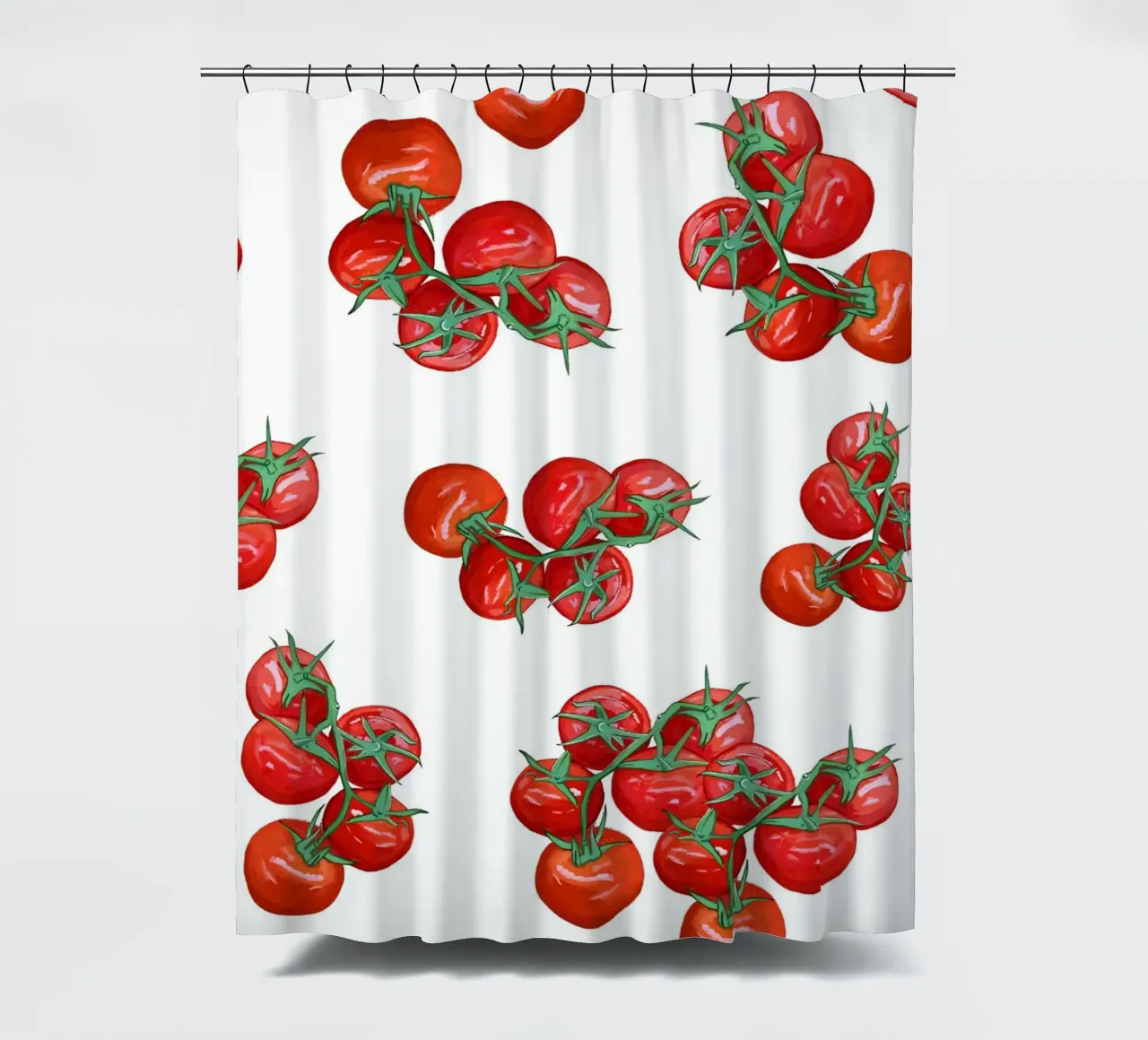 Tomatoes pattern Duschvorhang von gulsengunel
